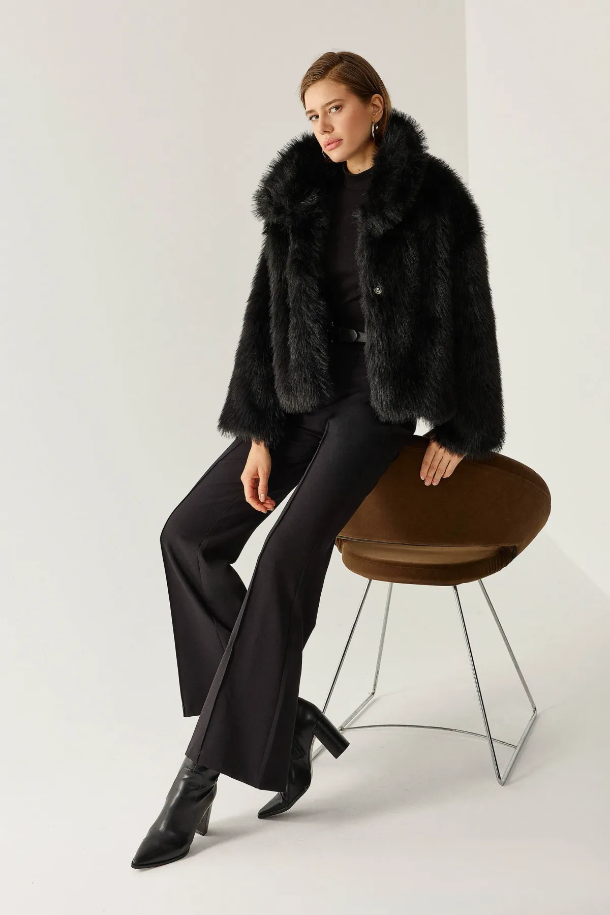Oversized Faux Fur Coat 1