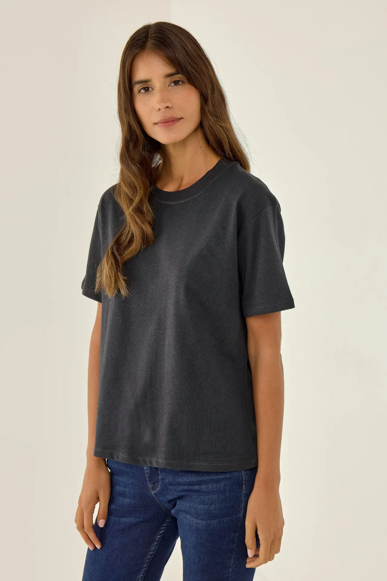 Relaxed Fit Crew Neck T-Shirt