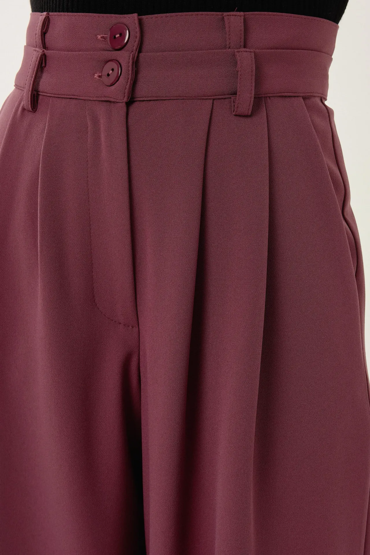 Wide Leg Double Waisted Pants