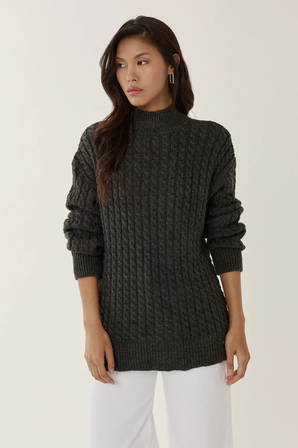 Hair Braid Knit Sweater 3