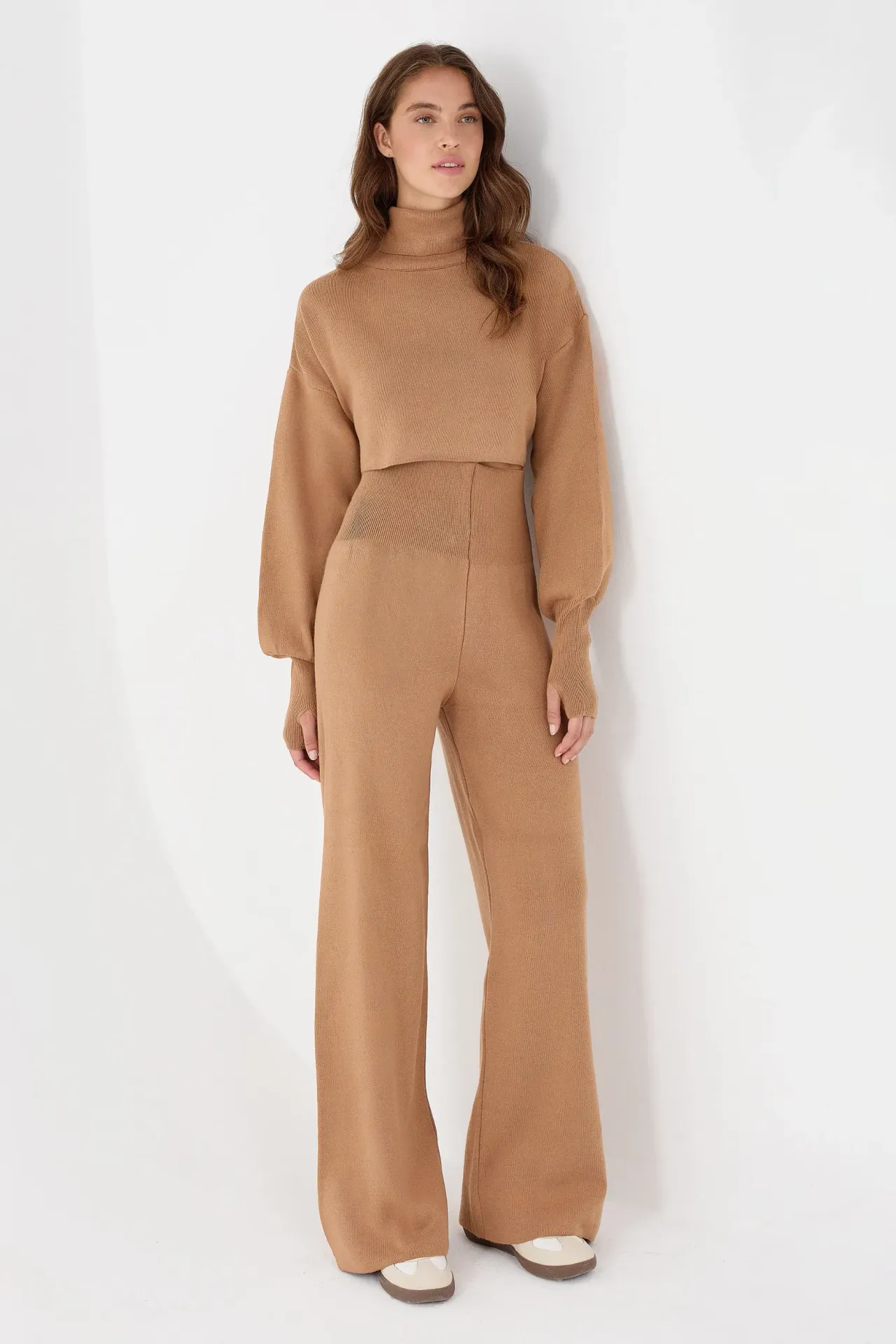 Turtleneck Knit Co-ord Set