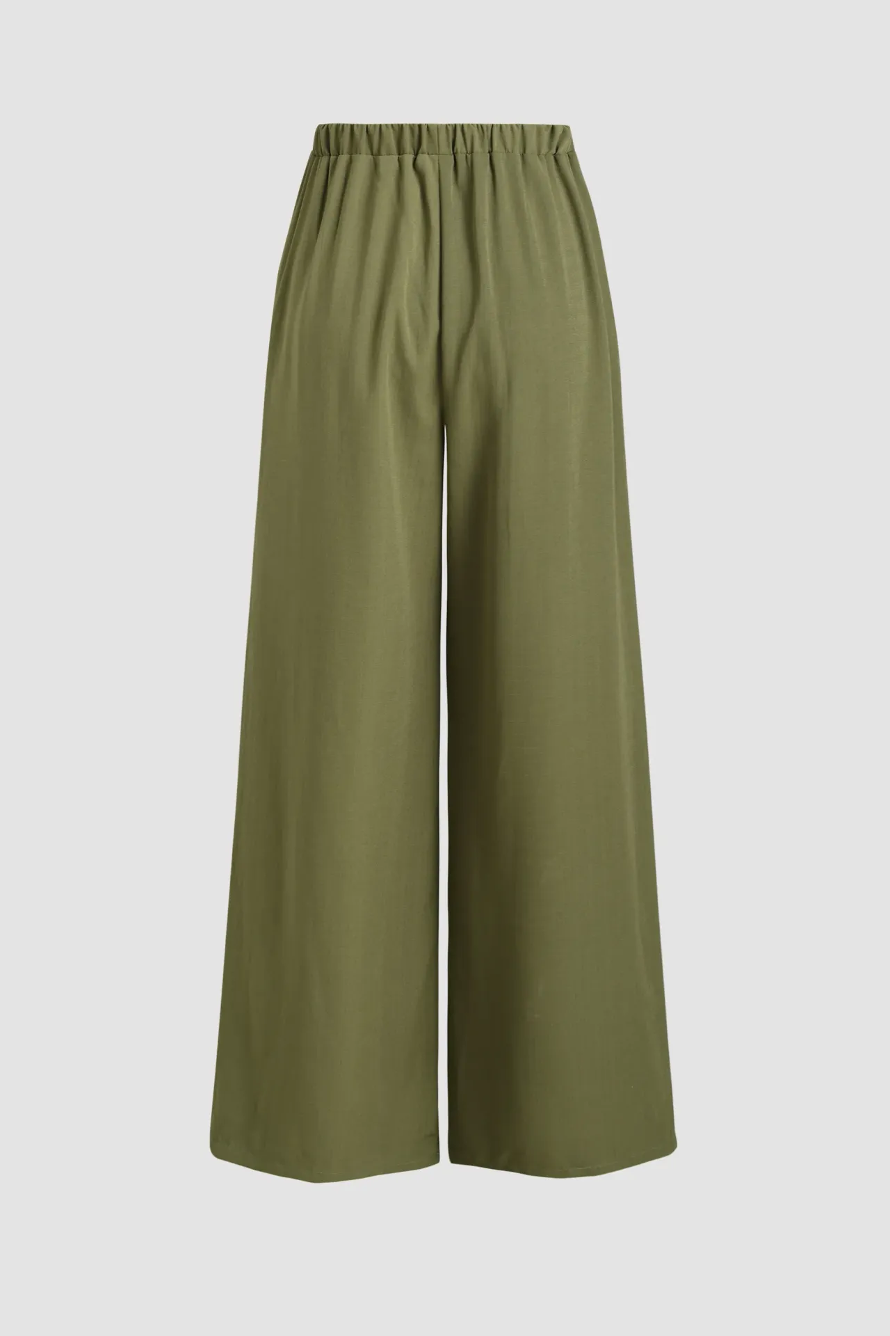 Wide Leg Elastic Waist Pants