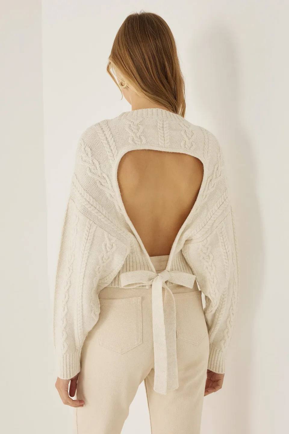 Open Back Knit Sweater