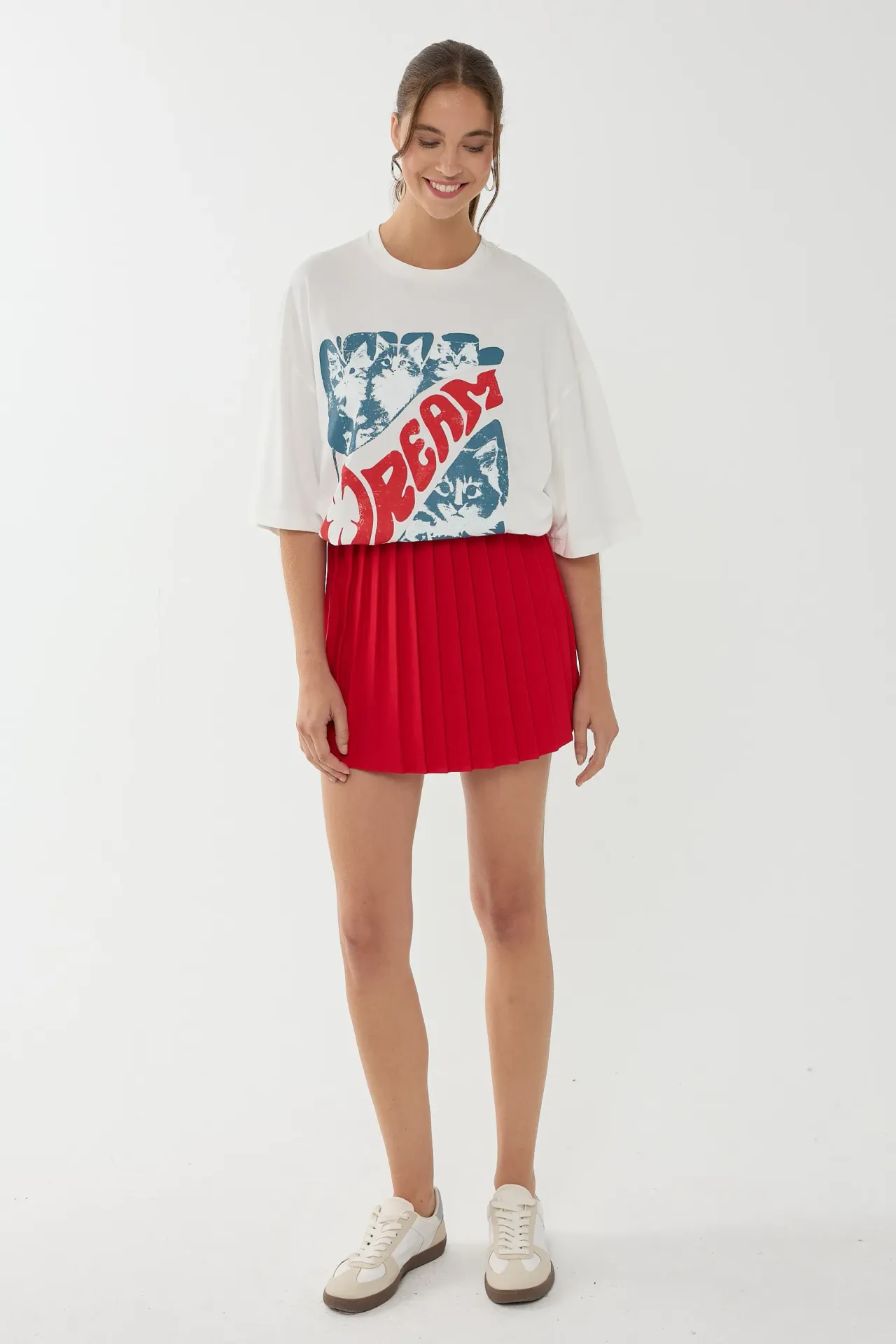 Oversized Printed Cotton T-Shirt