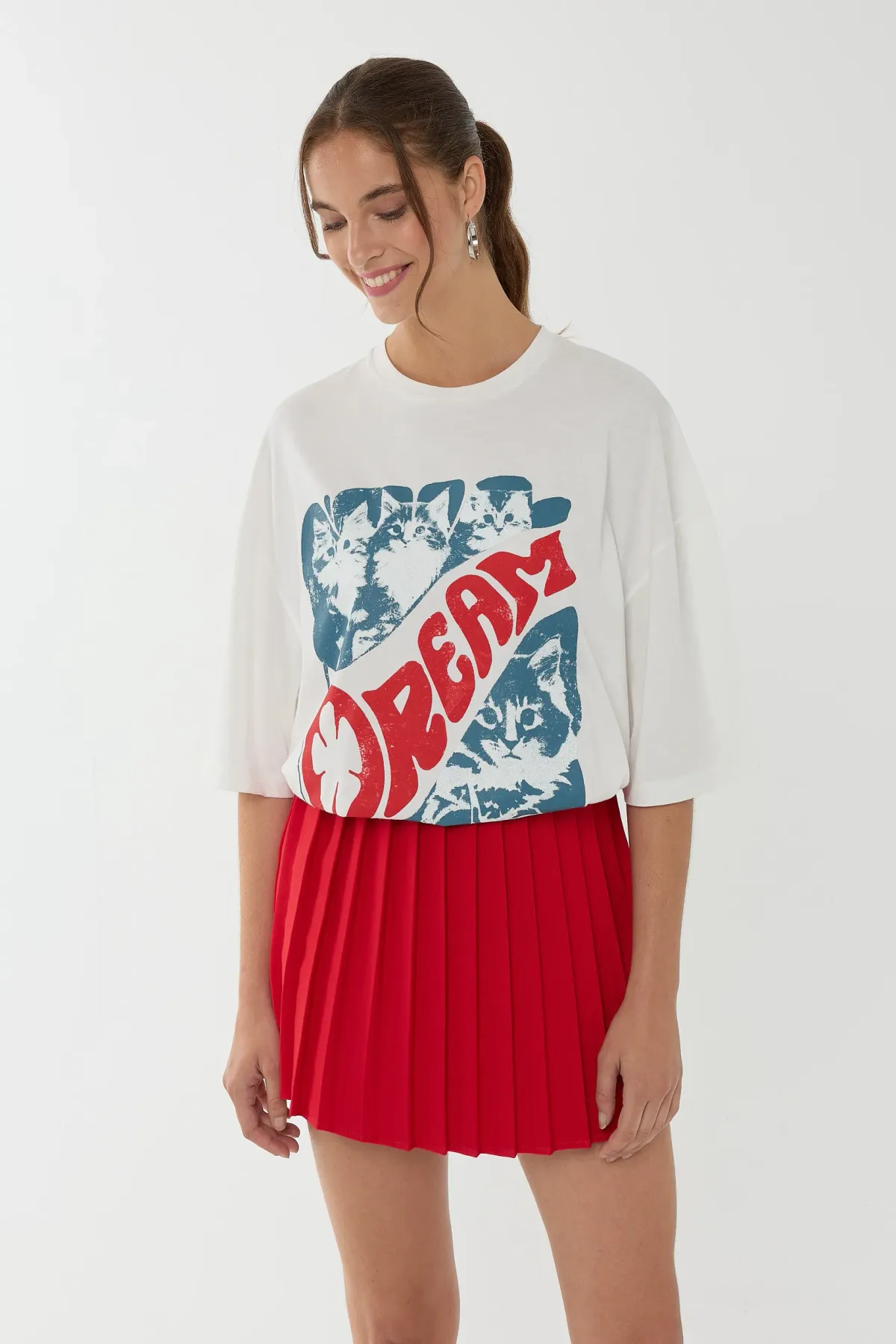 Oversized Printed Cotton T-Shirt 4