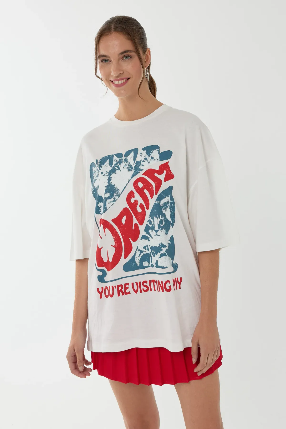 Oversized Printed Cotton T-Shirt 5