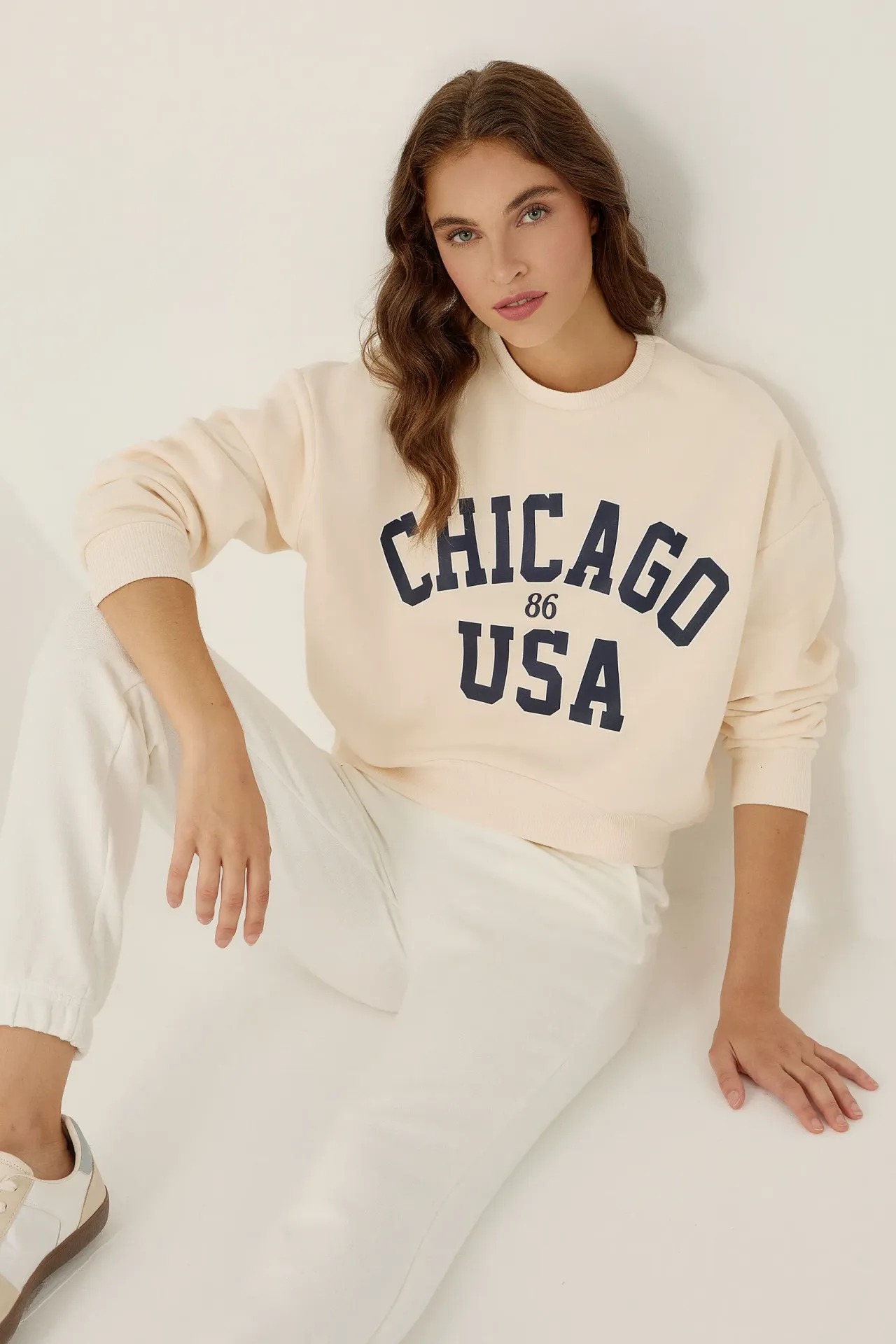 Relaxed Fit Printed Sweatshirt