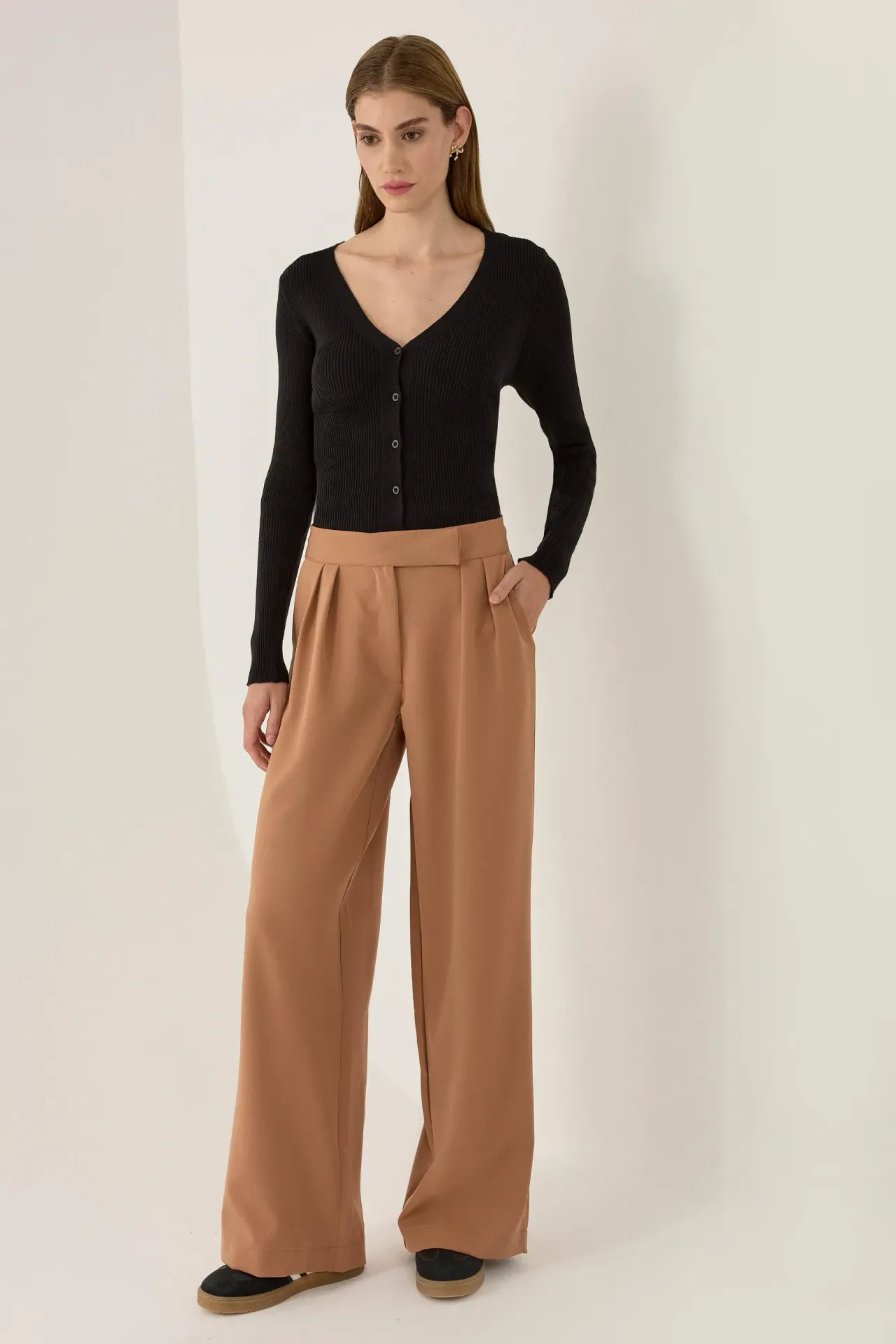 High Waist Wide Leg Pants