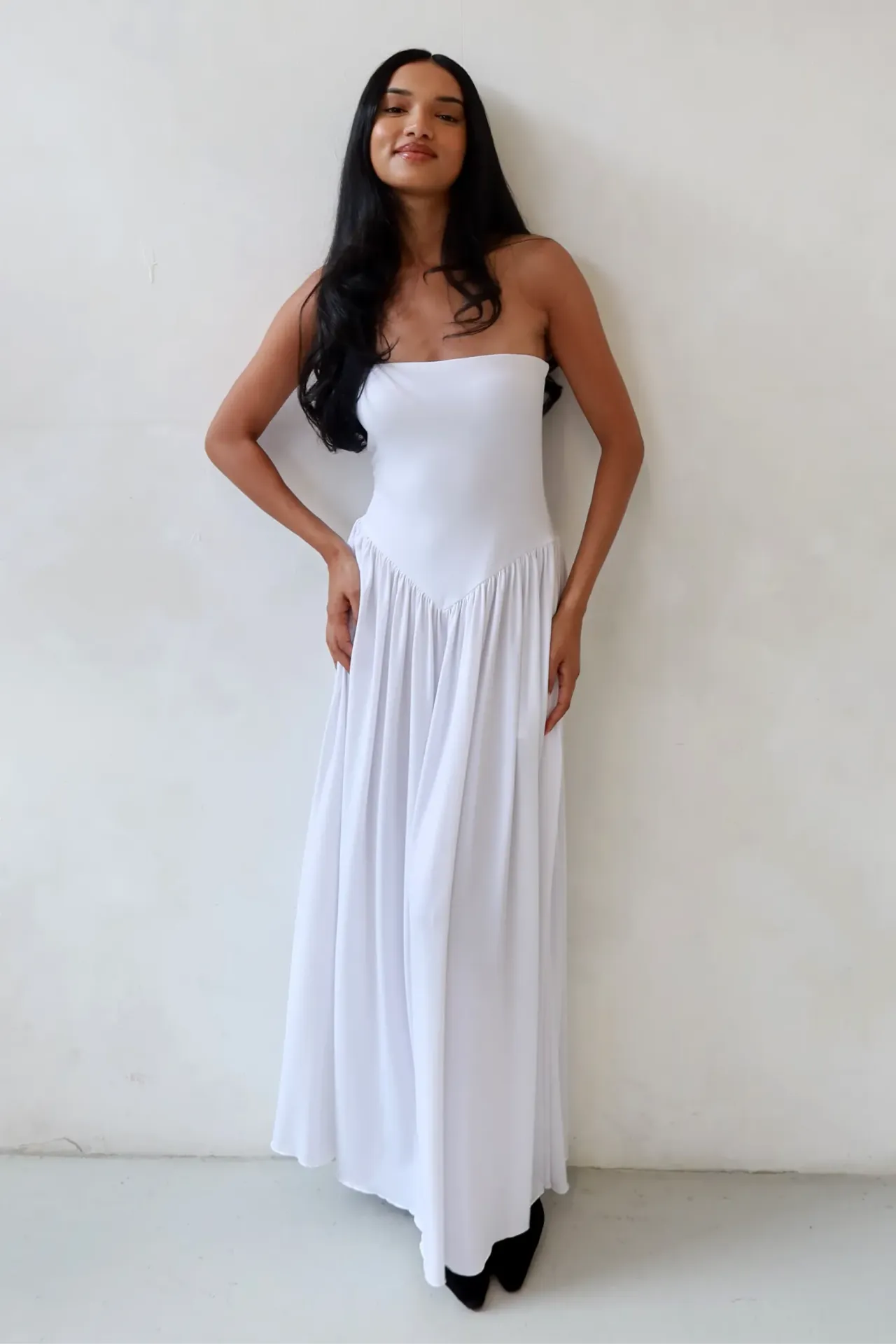 Sofie Strapless Fitted Maxi Dress
