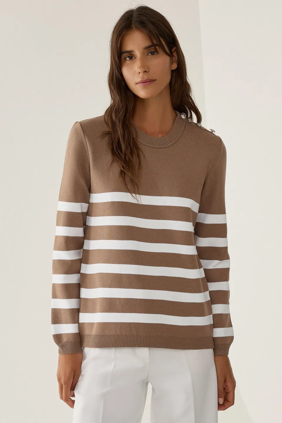 Striped Knit Sweater