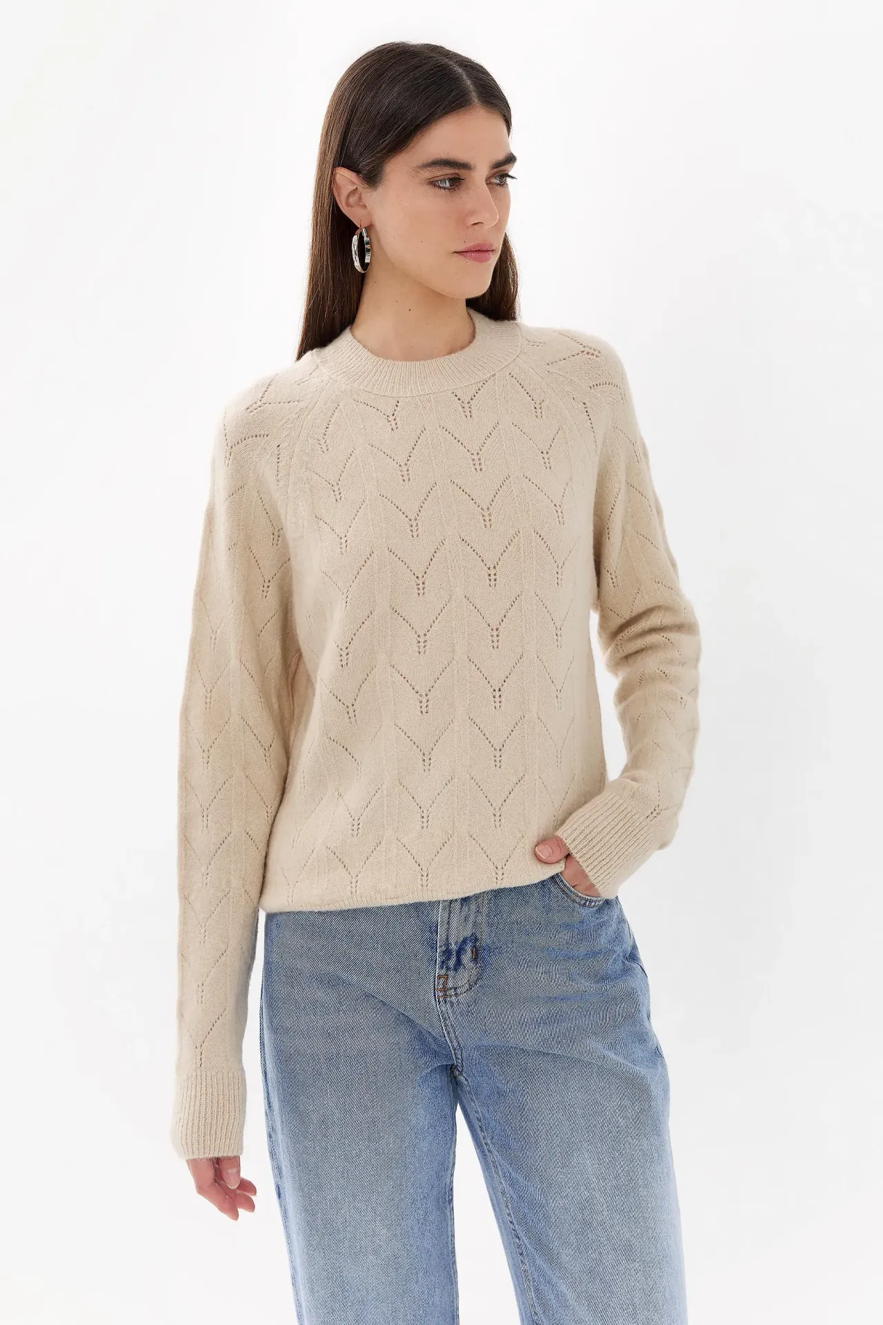 Round Neck Solid Sweater