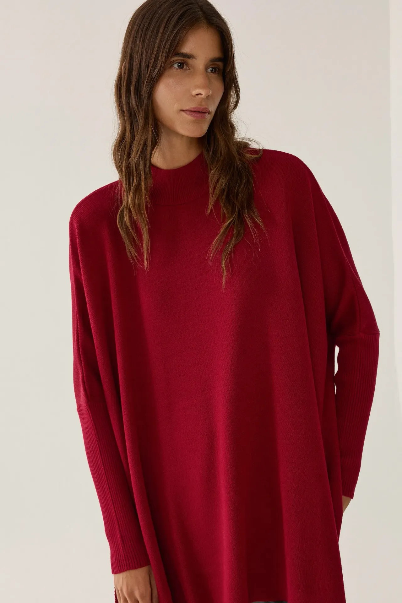 Loose Fit Long Knit Sweater