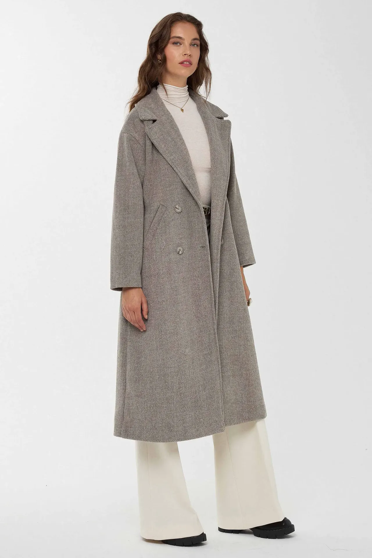 Relaxed Fit Long Coat