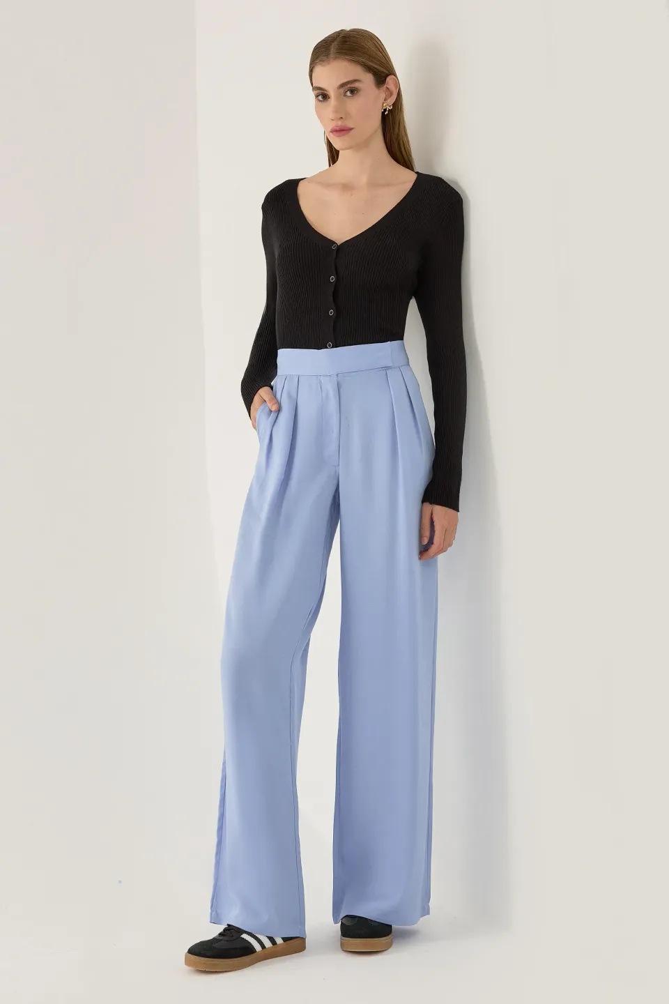 Pleated Pants
