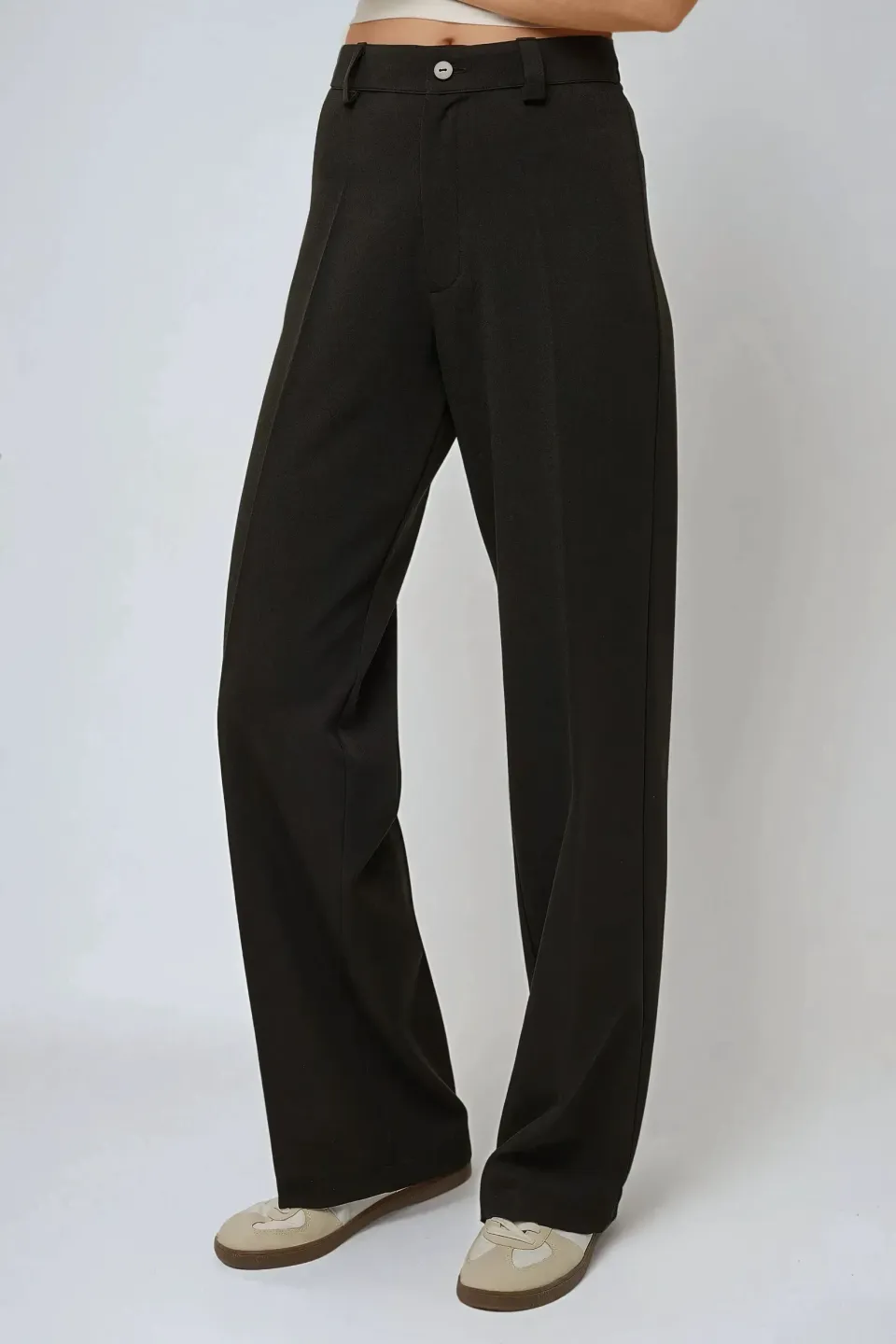 High Waist Straight Leg Pants