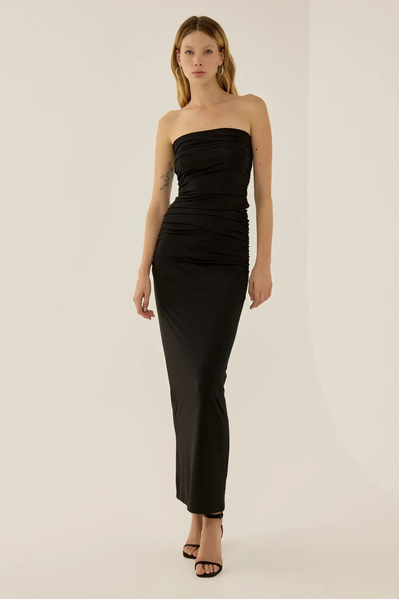 Strapless Fitted Maxi Dress