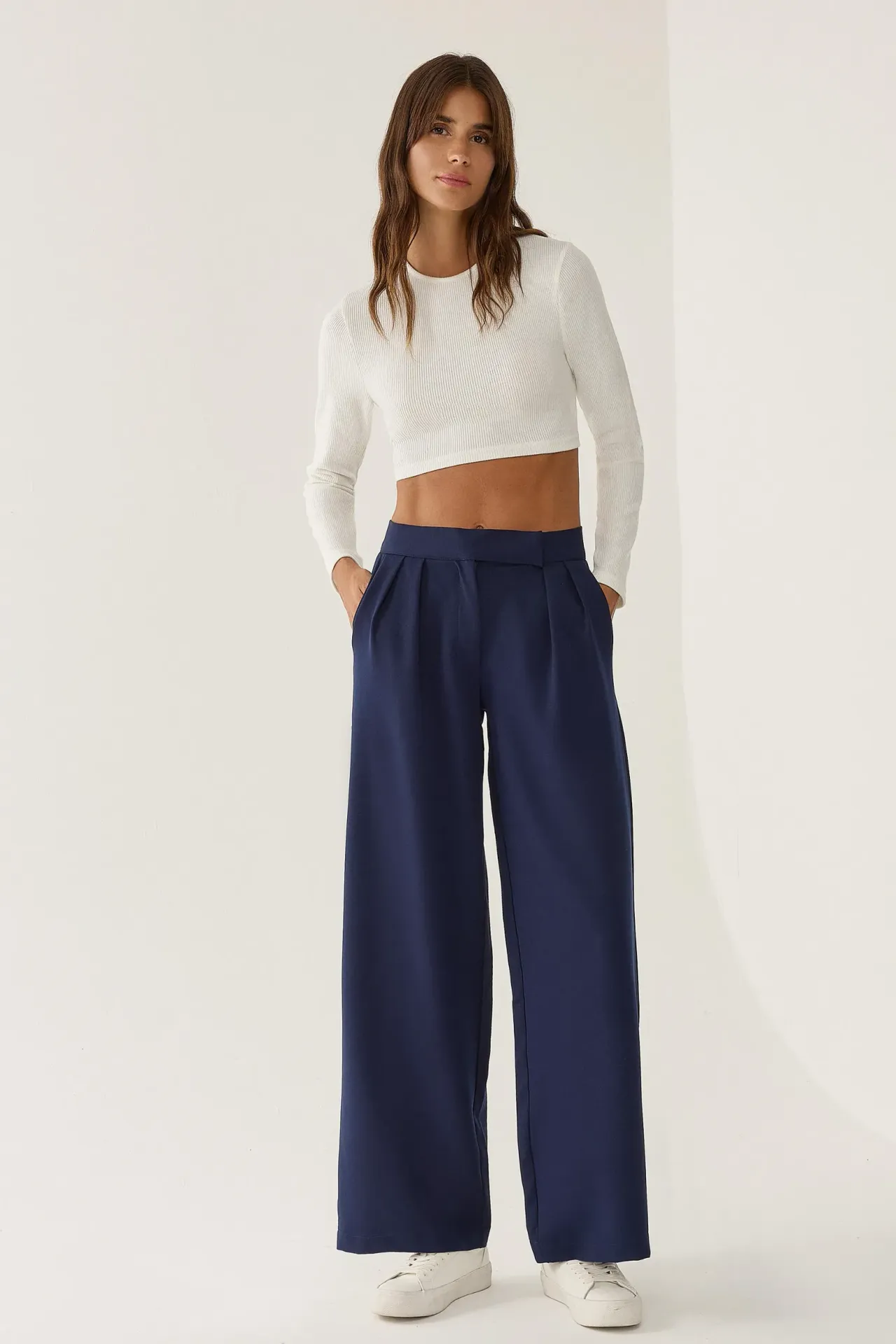 High Waist Wide Leg Pants