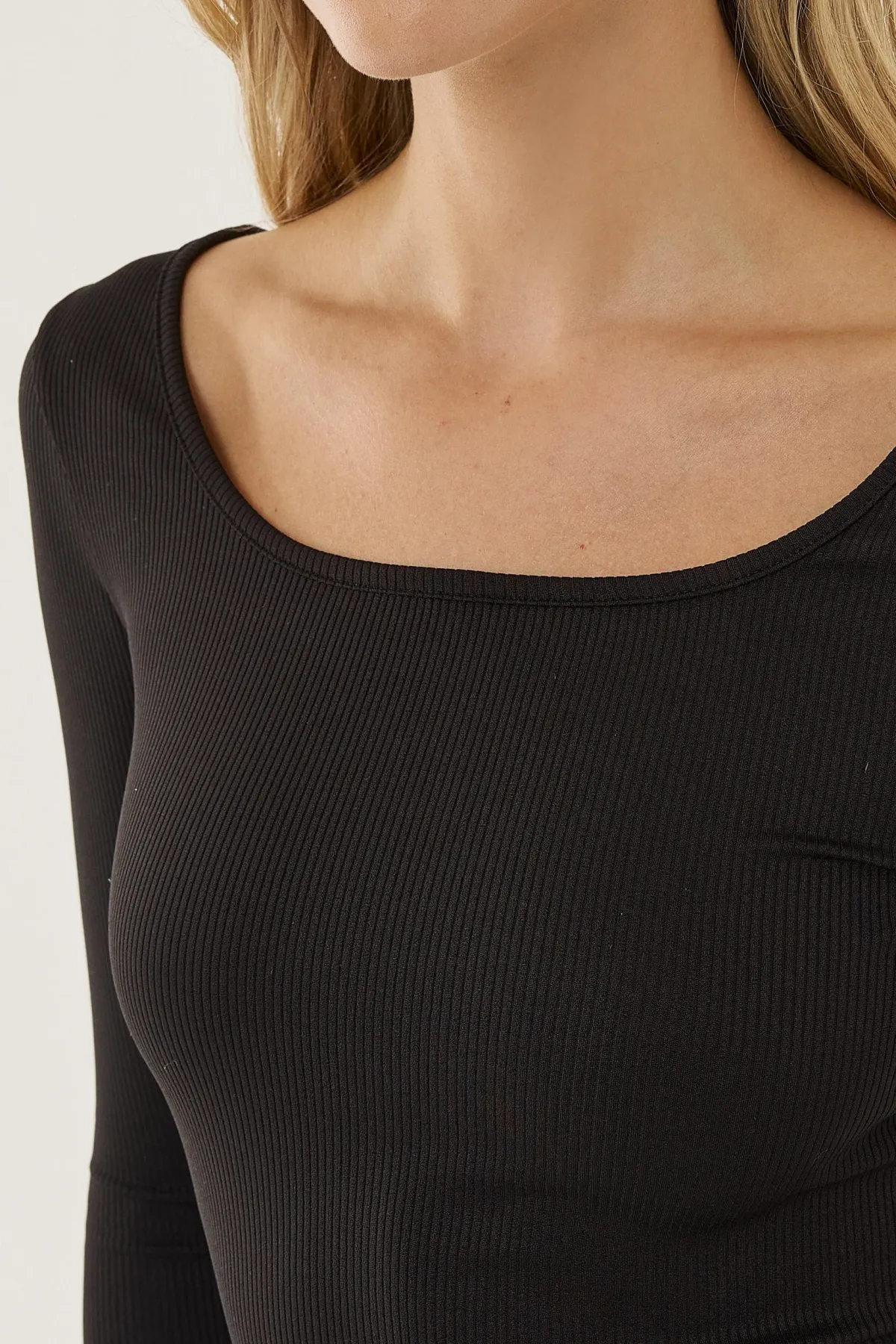 Square Neck Long Sleeve Bodysuit 7