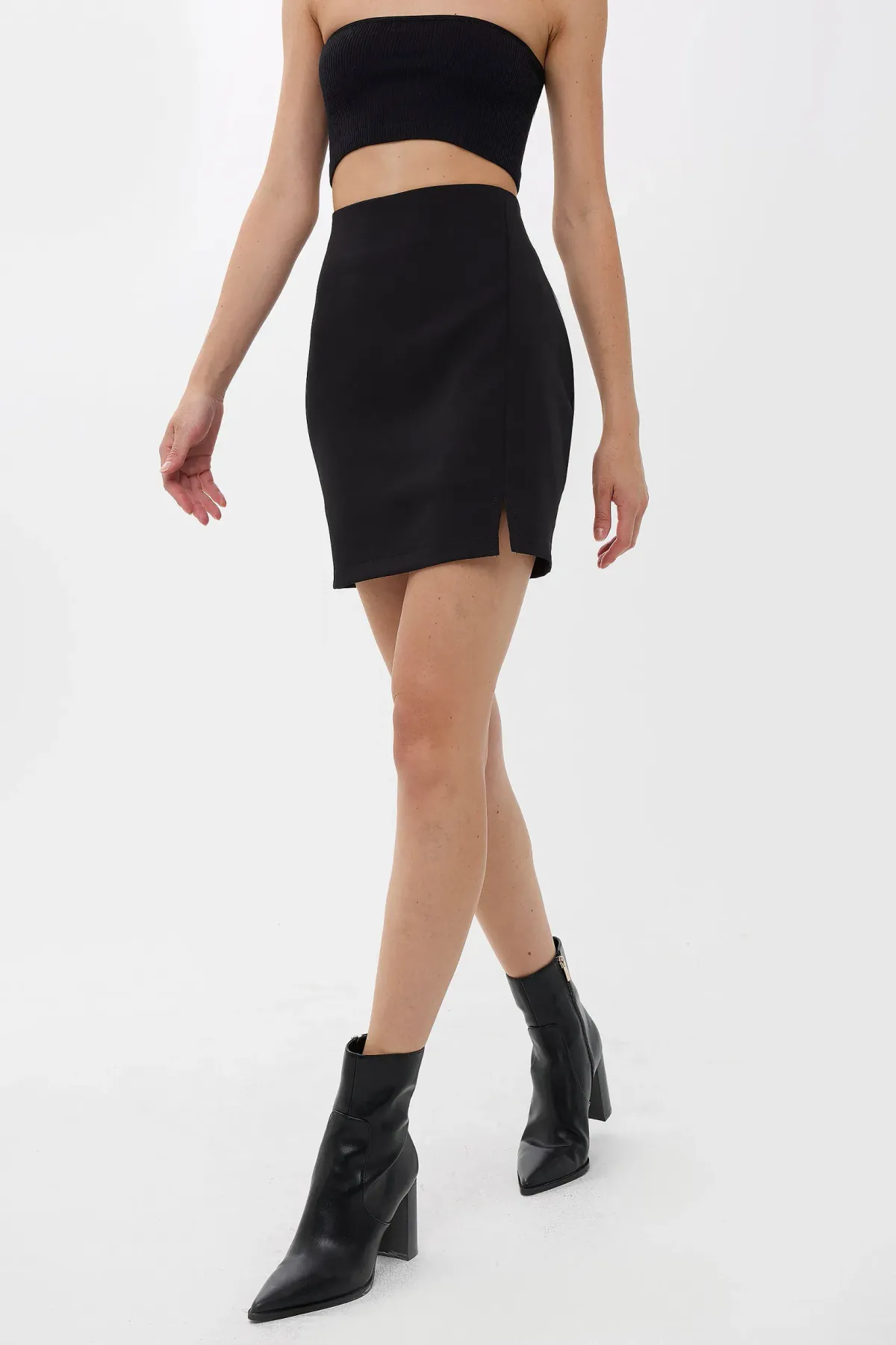 High-Waist Side-Slit Skirt 5