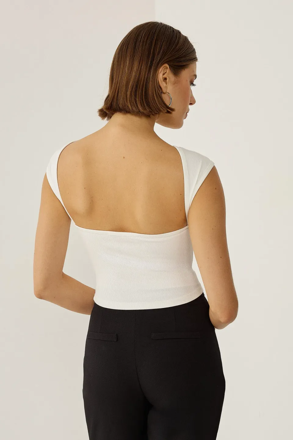 Open Back Crop Top