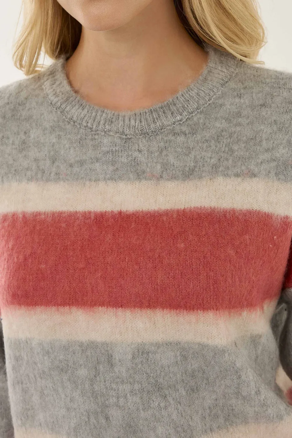 Relaxed Fit Colorful Striped Sweater