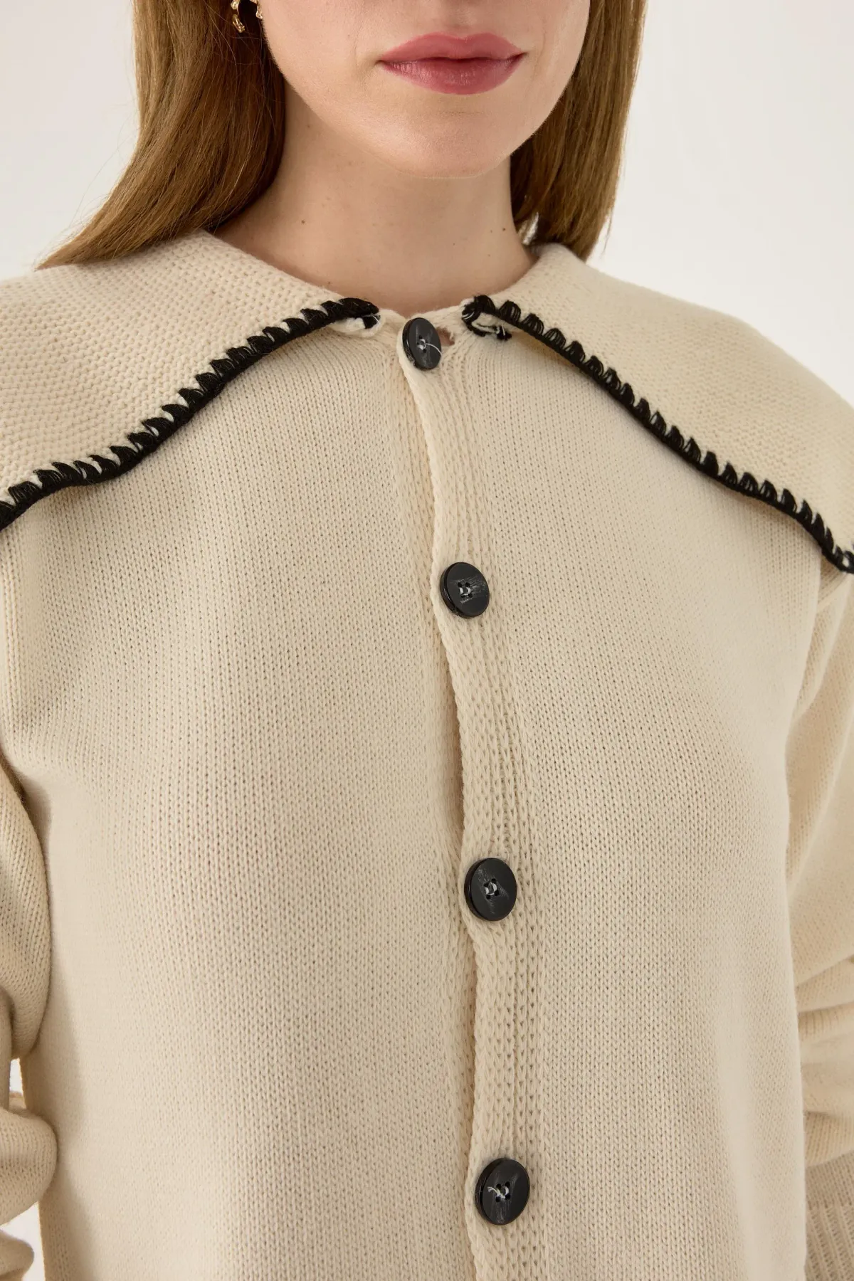 Shawl Collar Knit Sweater 5