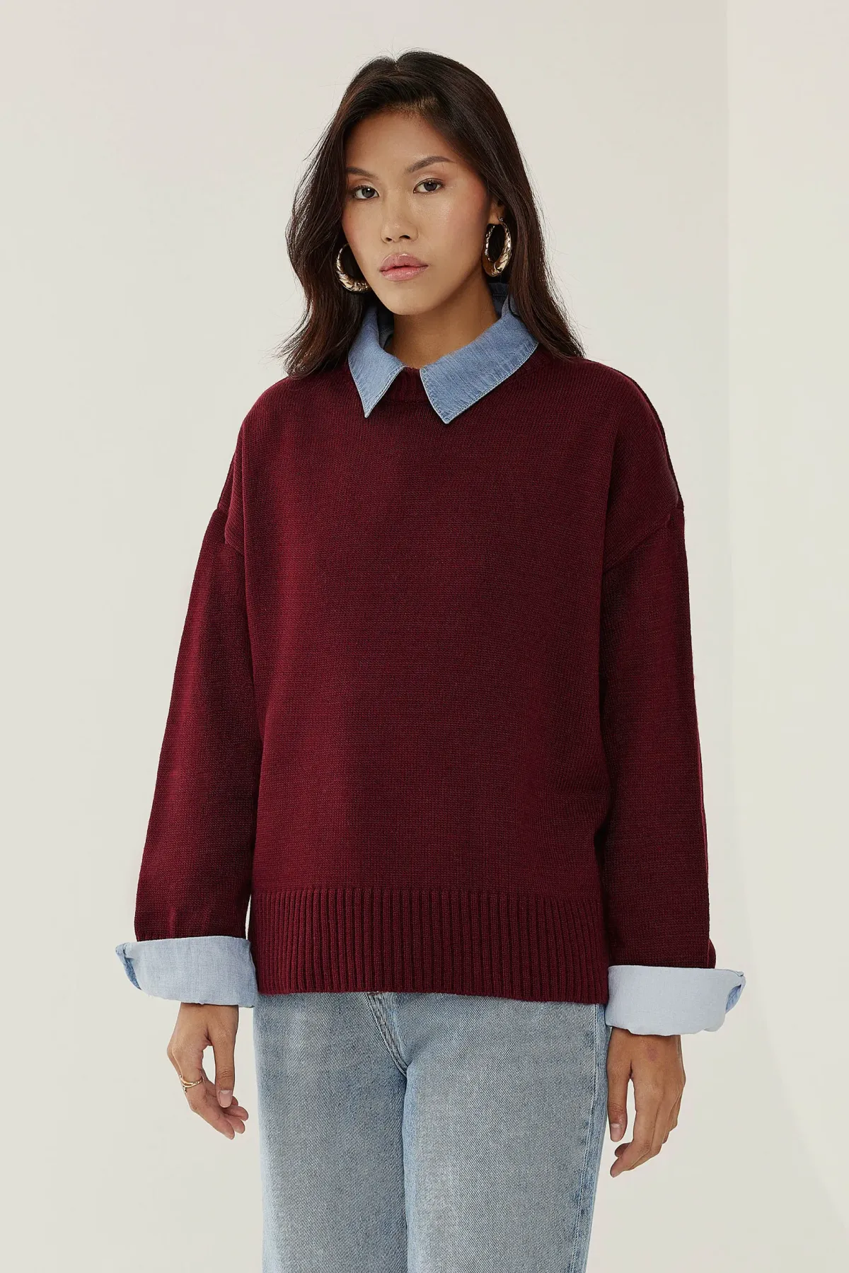 Crew Neck Cozy Sweater 2