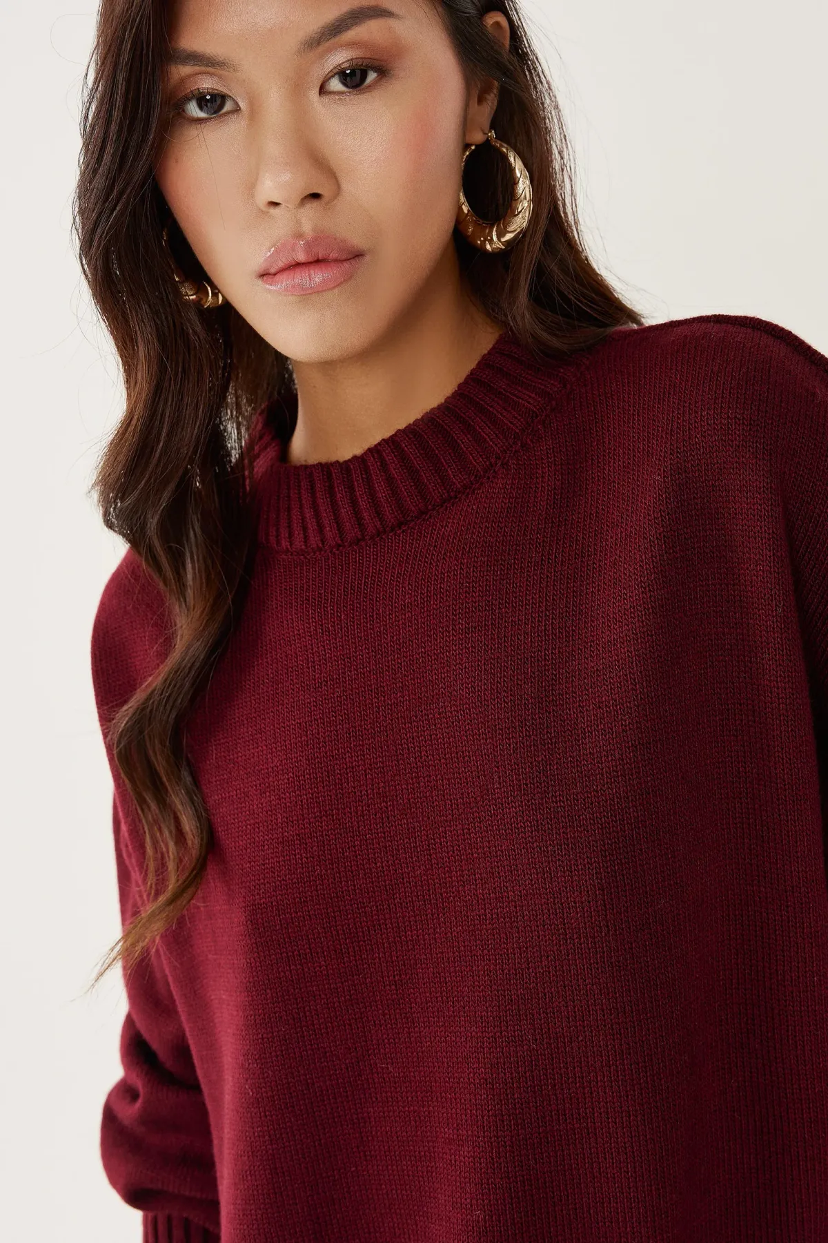 Crew Neck Cozy Sweater 4