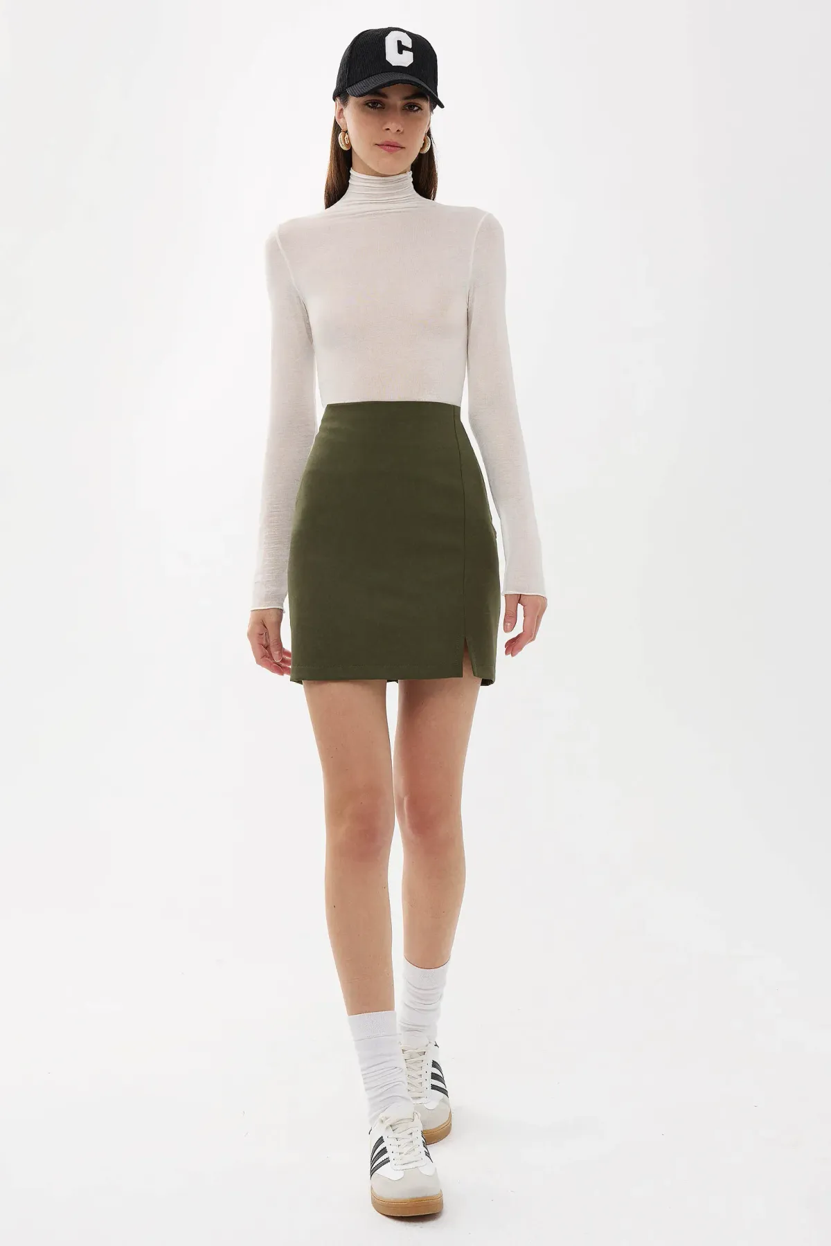 High-Waist Side-Slit Skirt 2