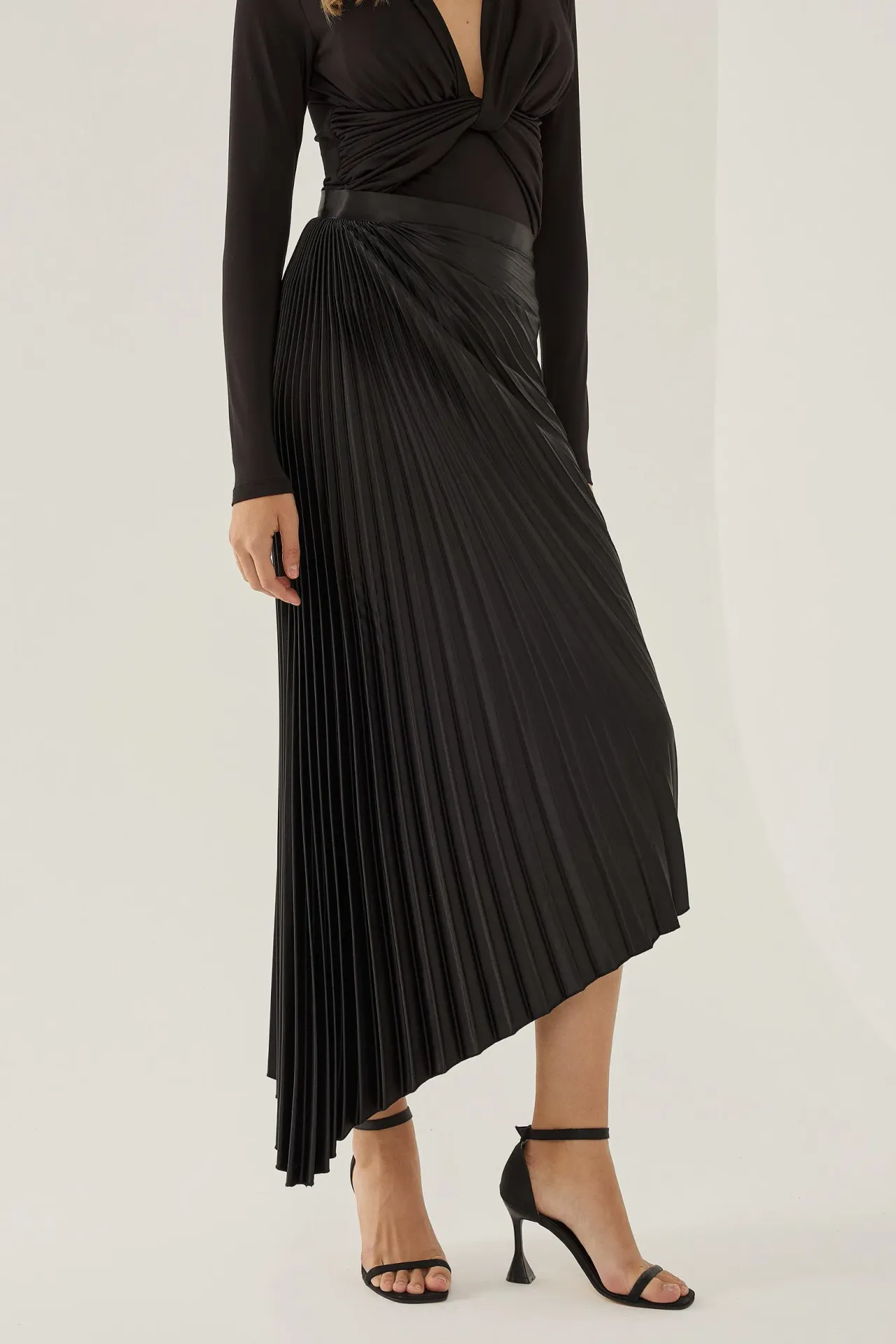 Asymmetric Midi Skirt