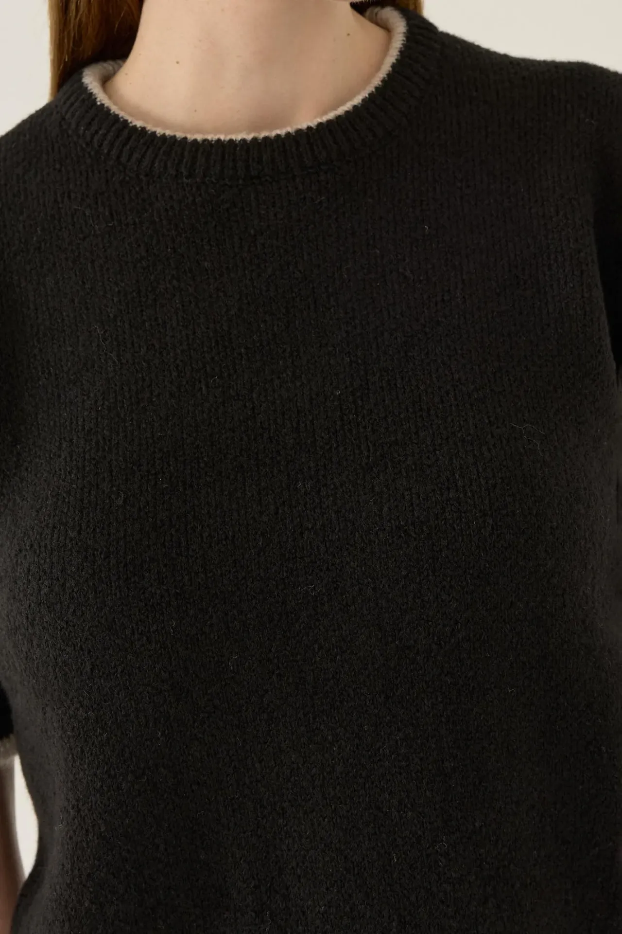 Contrast Knitted Sweater