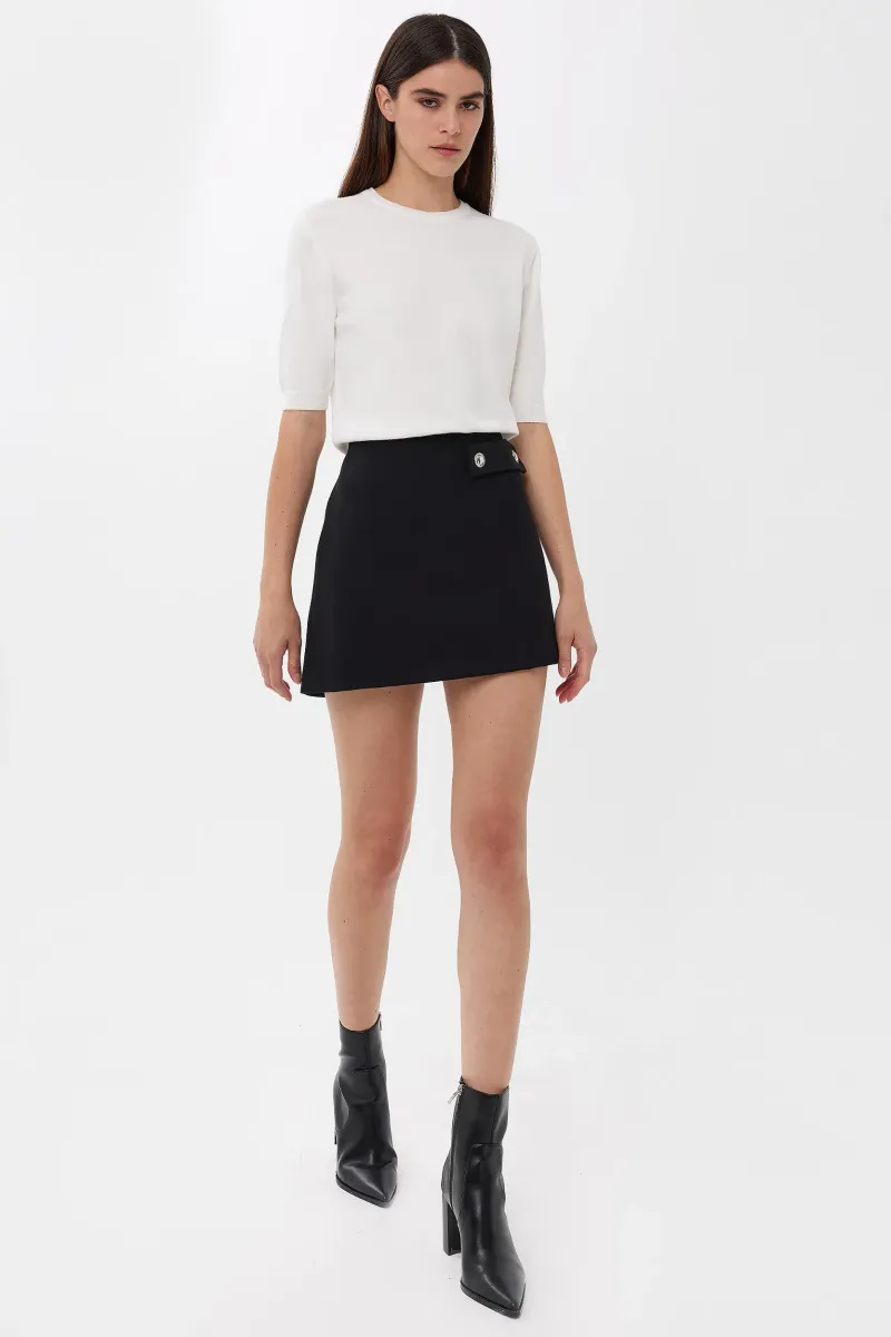 Short Sleeve Basic Knitted Sweater 2