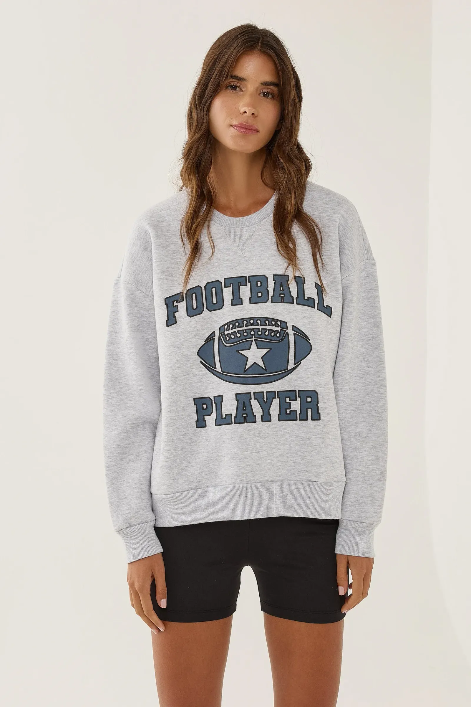 Printed Crew Neck Sweatshirt 5