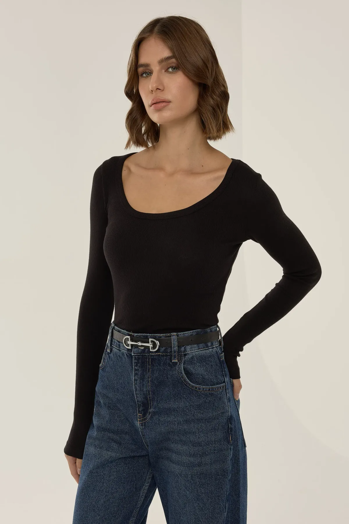 Slim Fit Long Sleeve Top 1