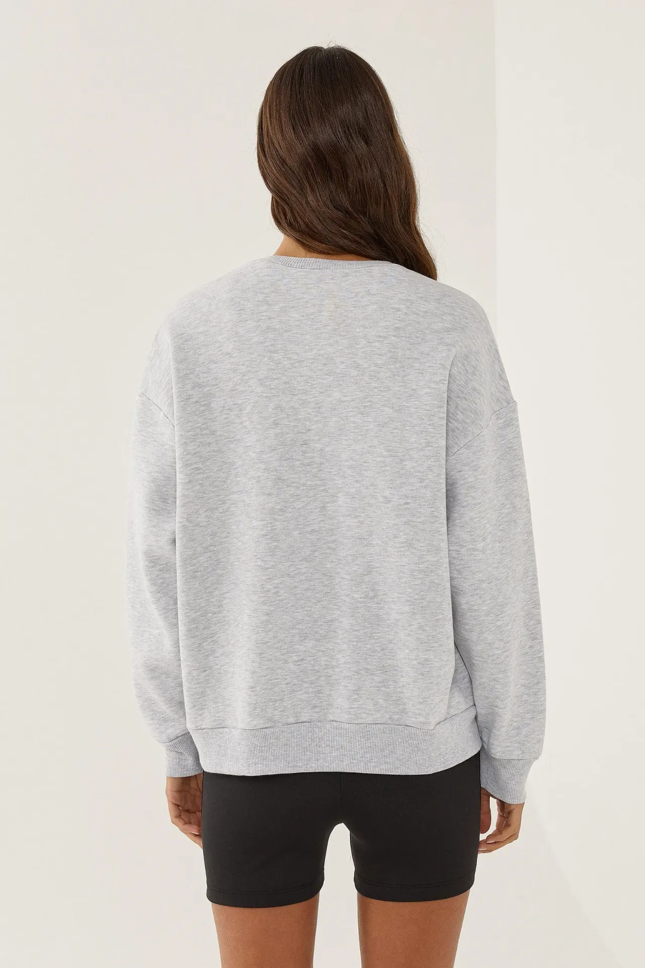 Printed Crew Neck Sweatshirt