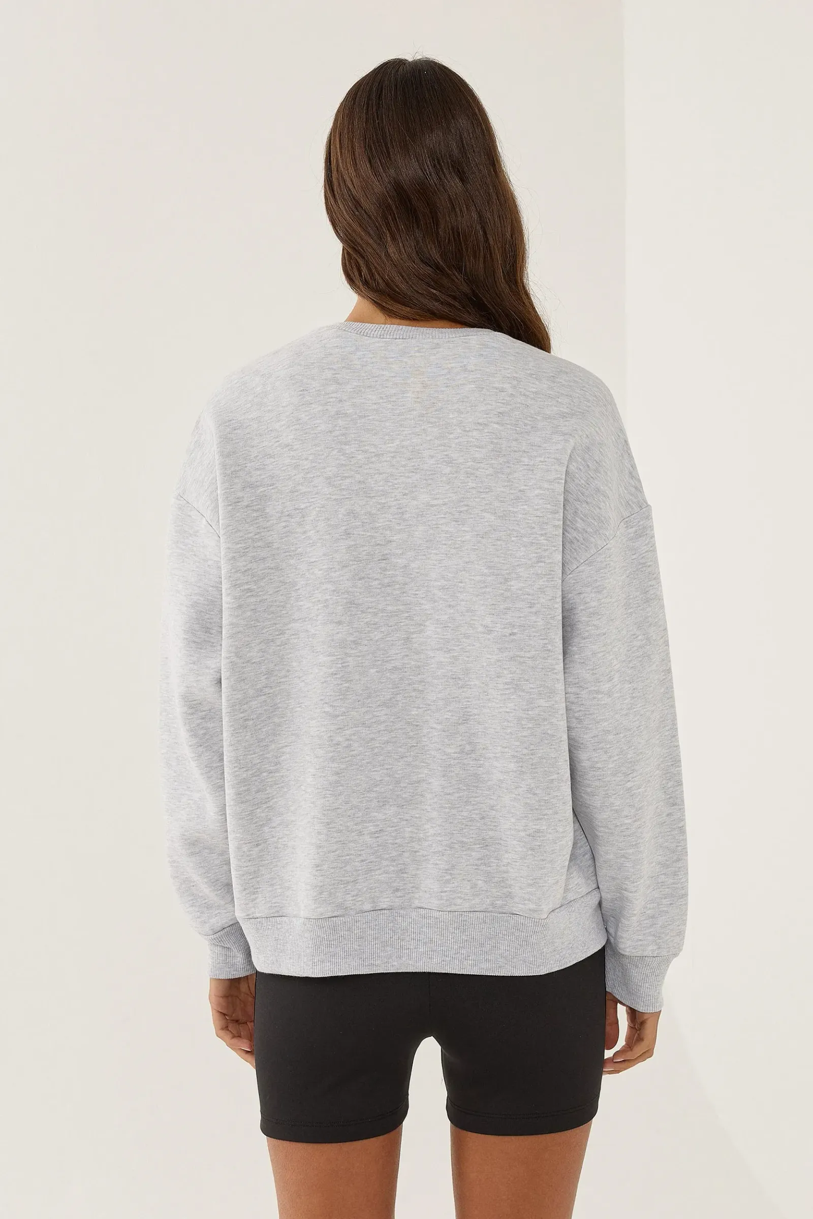 Printed Crew Neck Sweatshirt 6