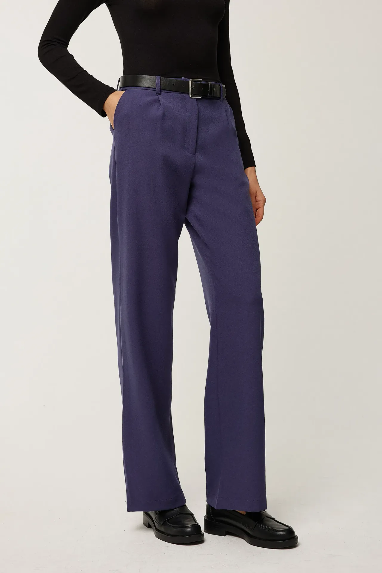 Straight Leg Suit Pants