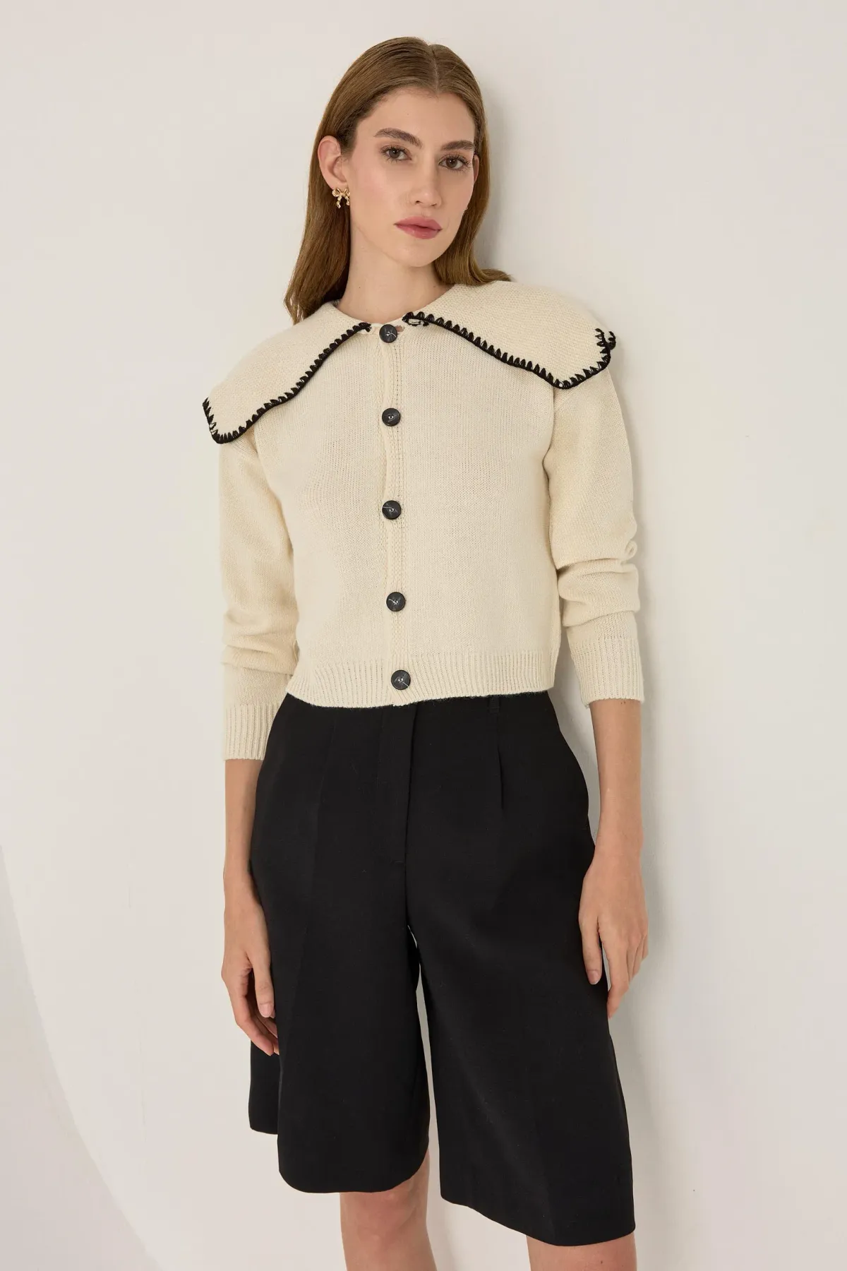 Shawl Collar Knit Sweater 3