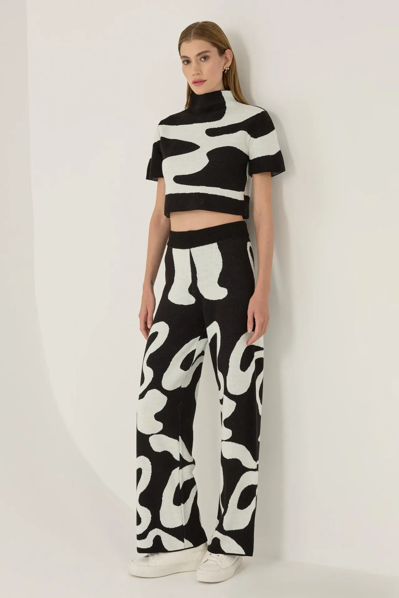 Abstract Knit Pants