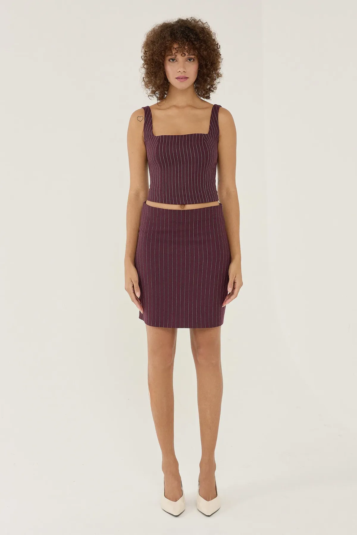 Striped Mini Skirt 1