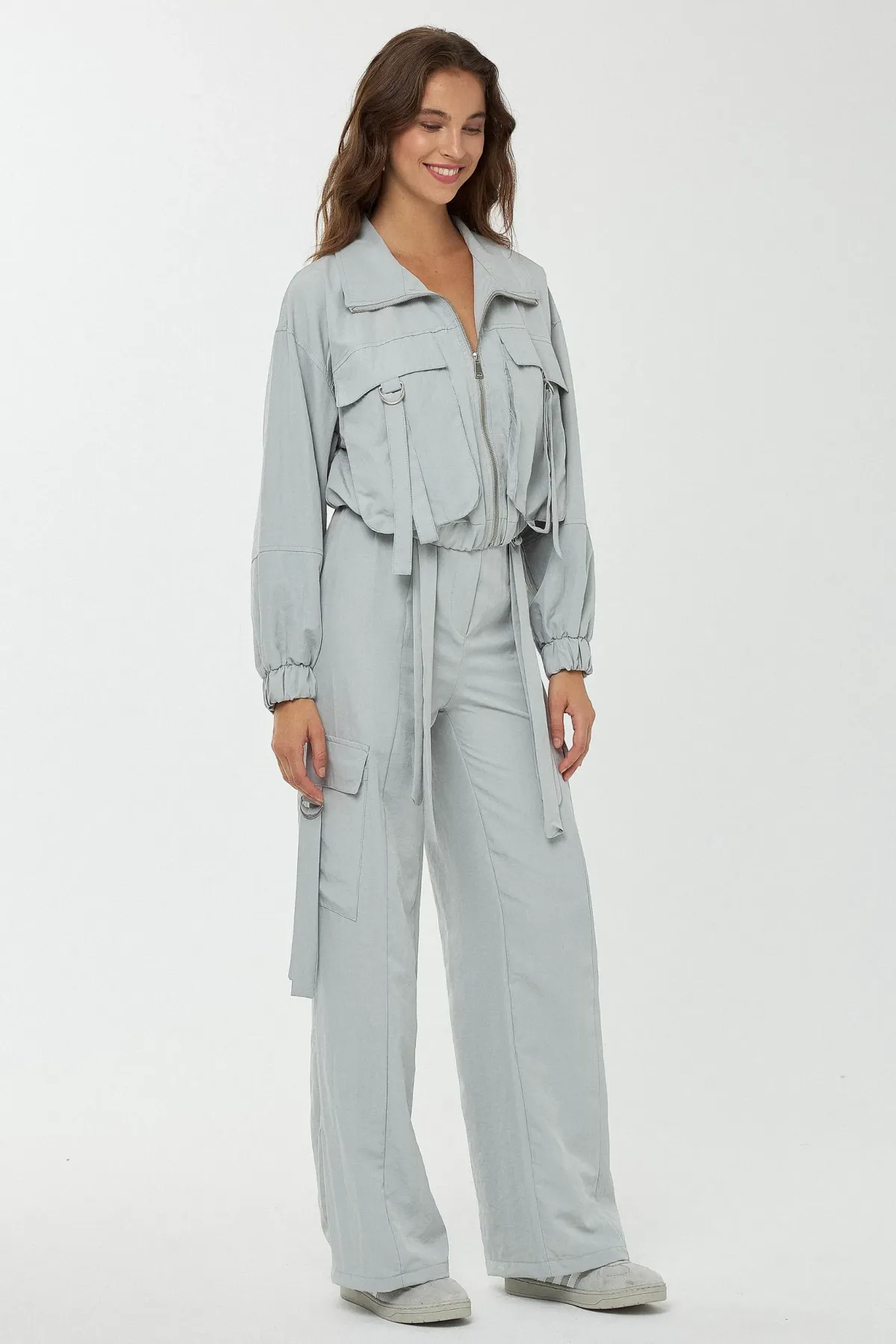 High Waist Cargo Pants 2