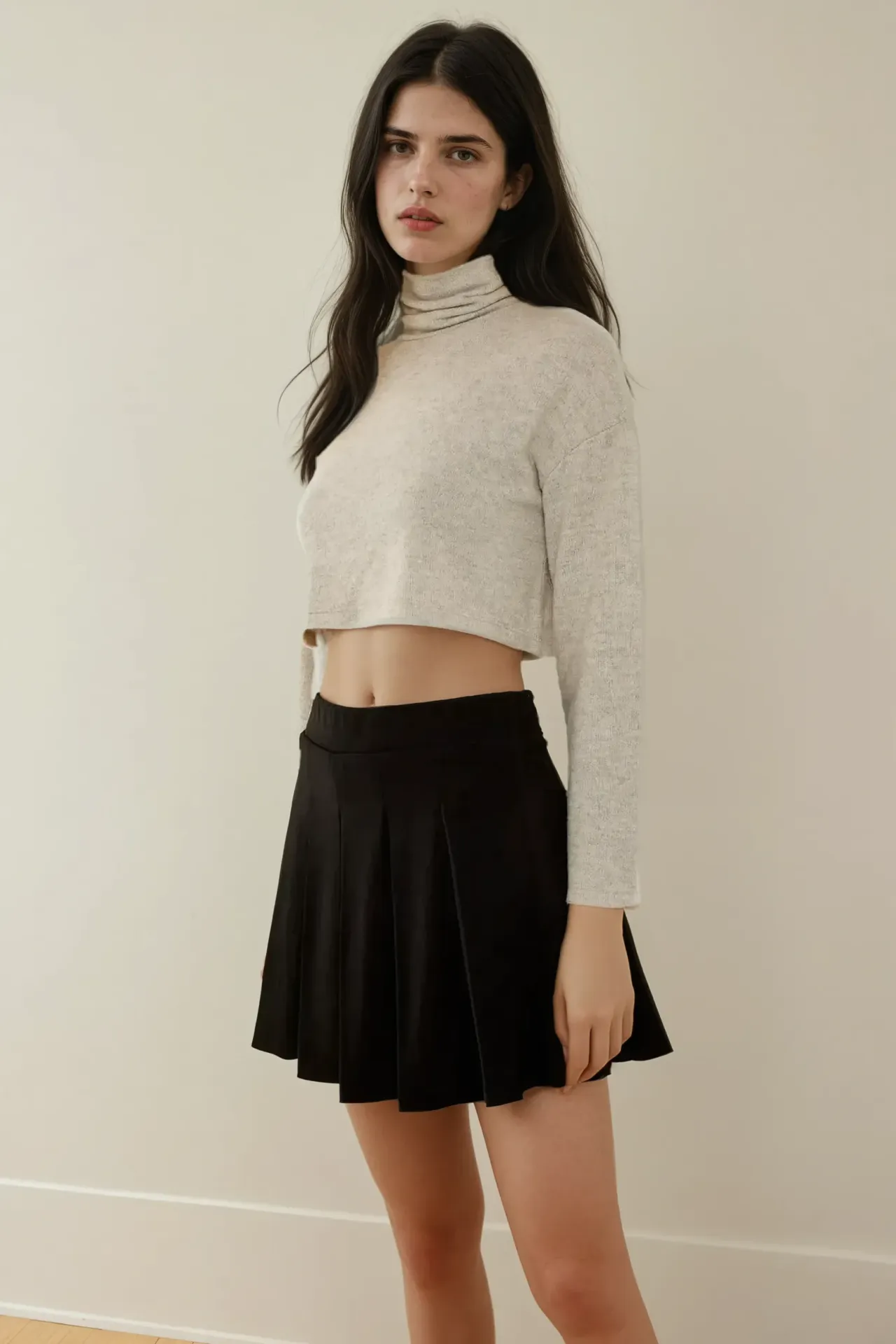 Pleated Mini Skort