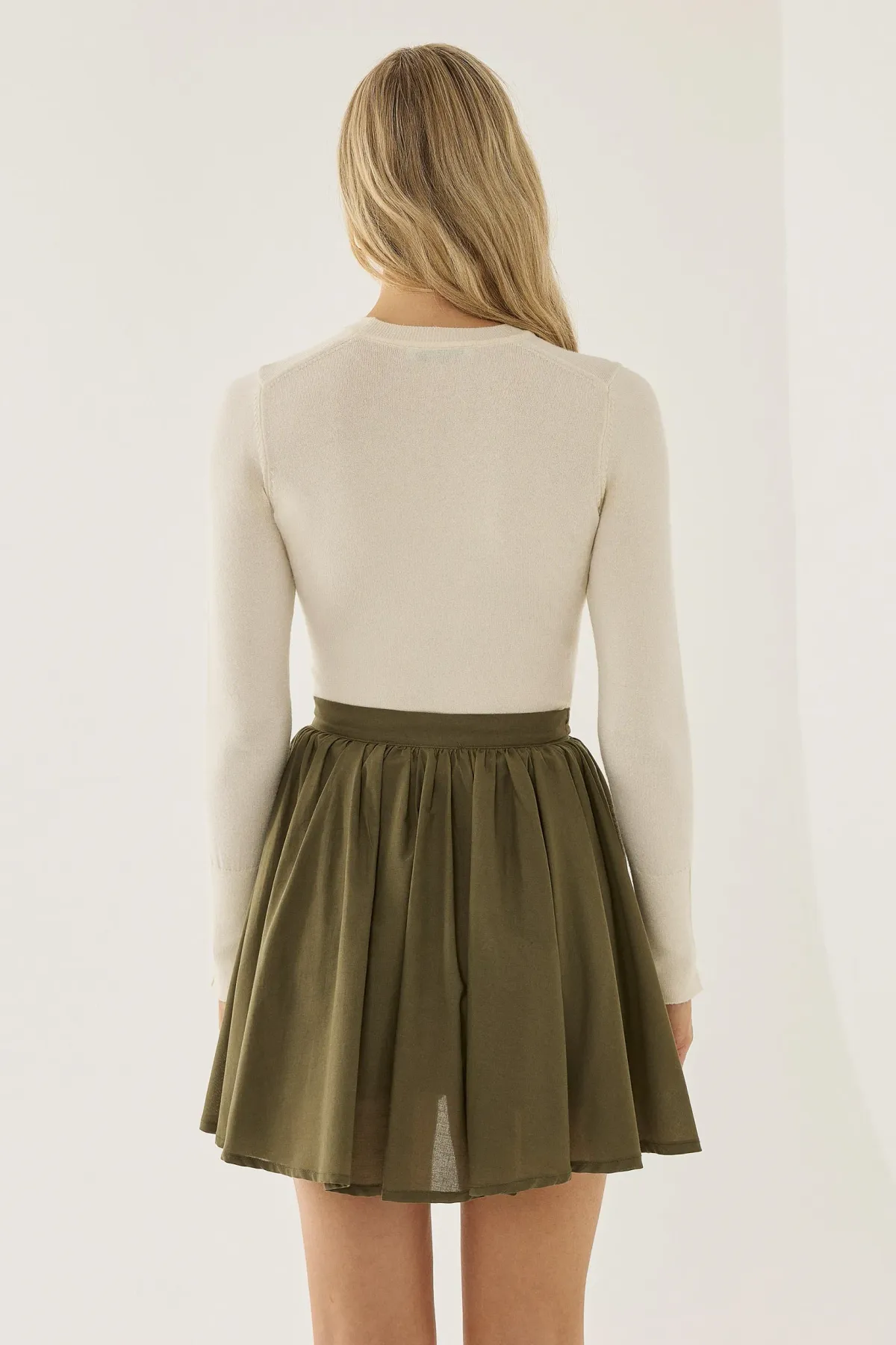 Flounced Mini Skirt 4