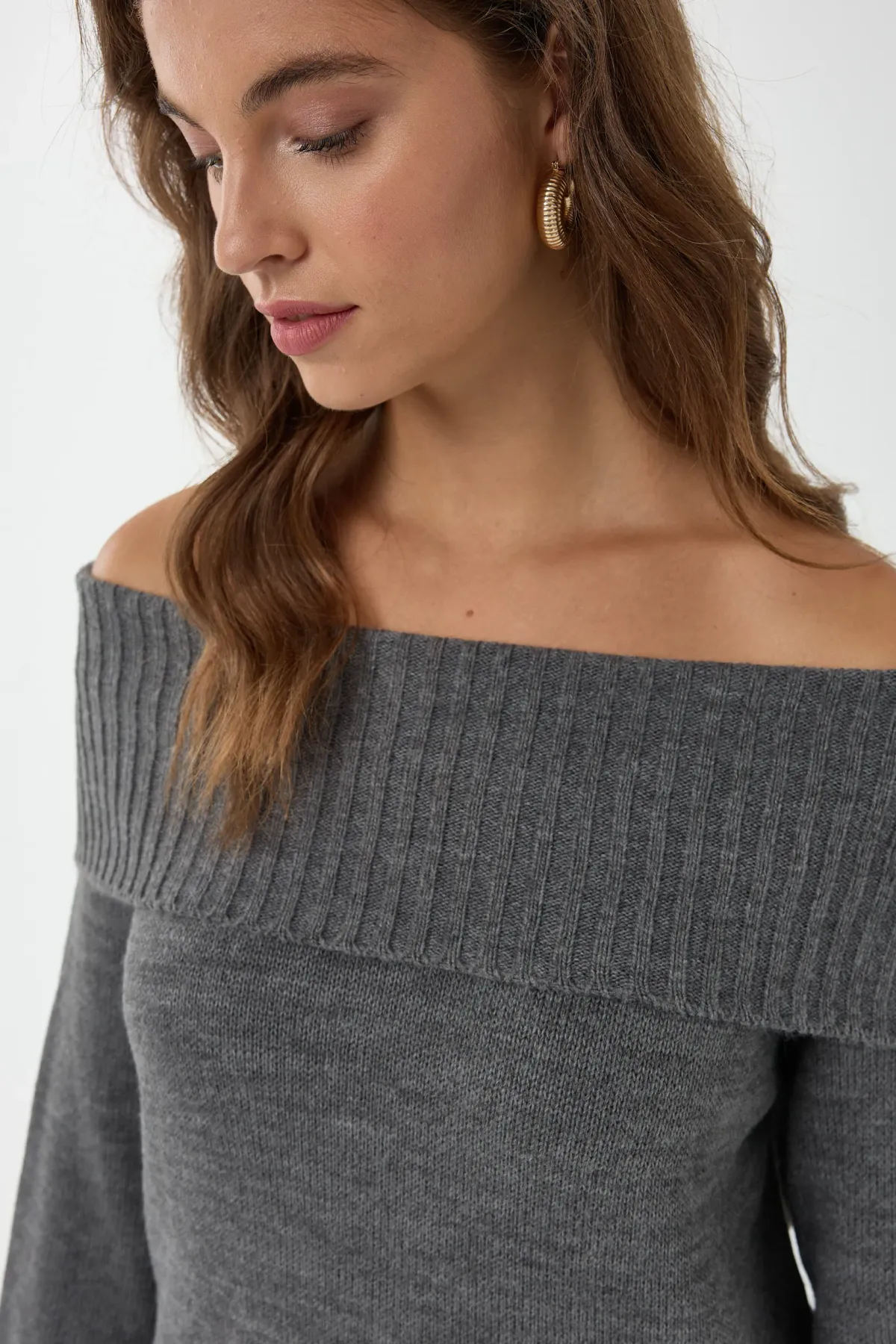 Off Shoulder Knit Sweater 5
