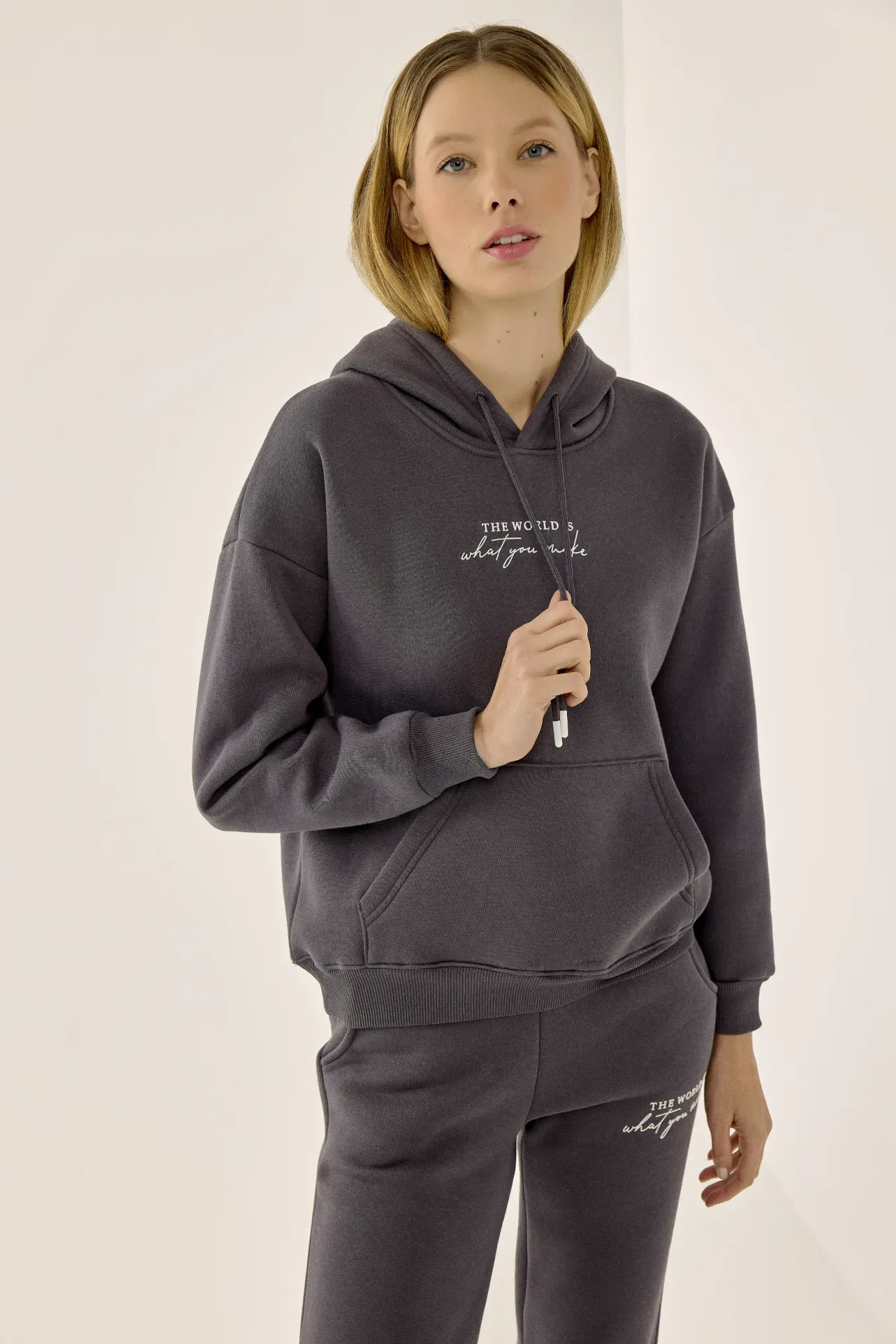 Printed Cotton Hoodie 