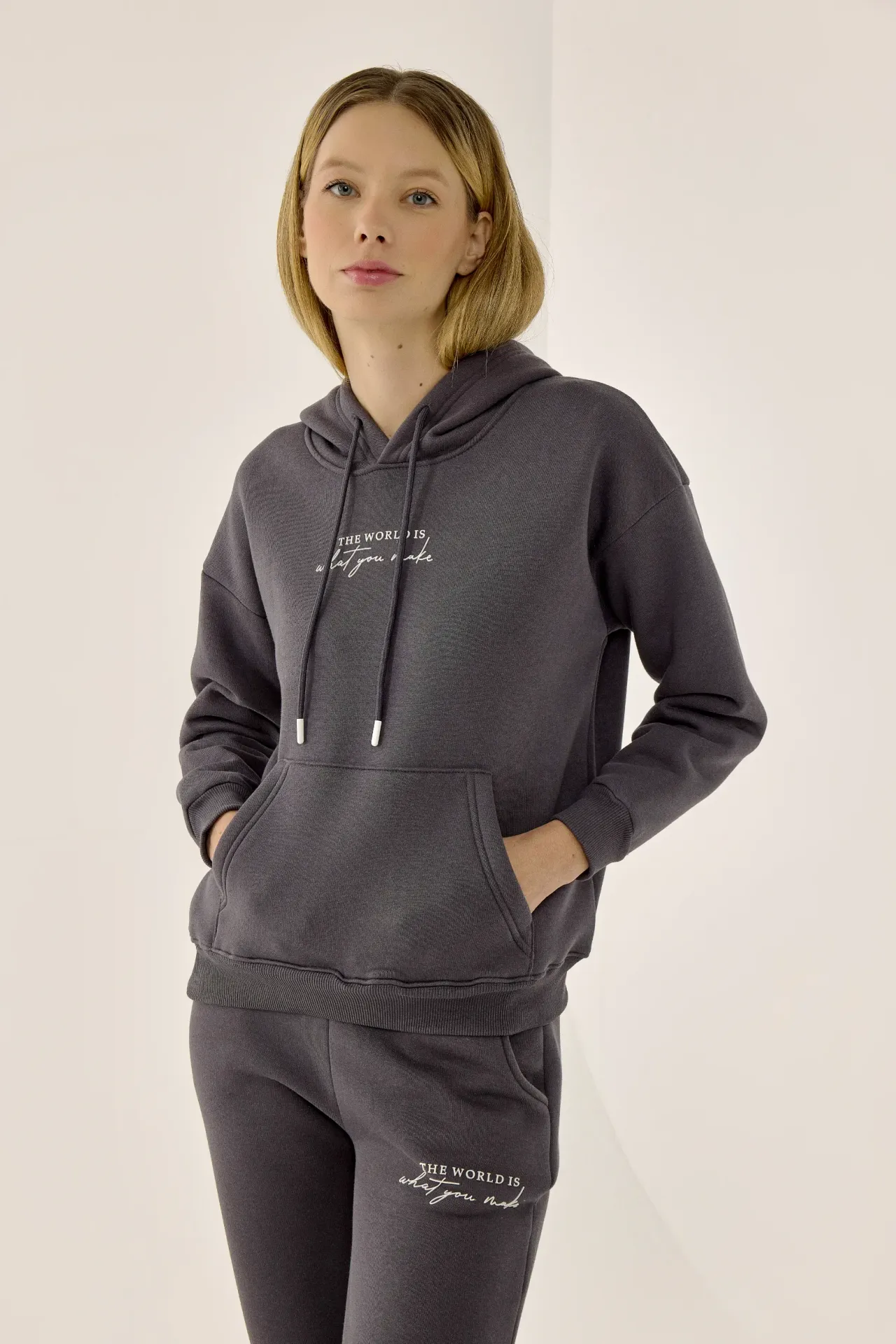 Printed Cotton Hoodie 