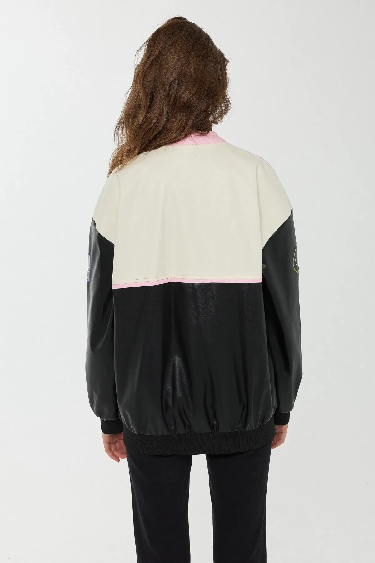 Oversized Faux Leather Jacket 6
