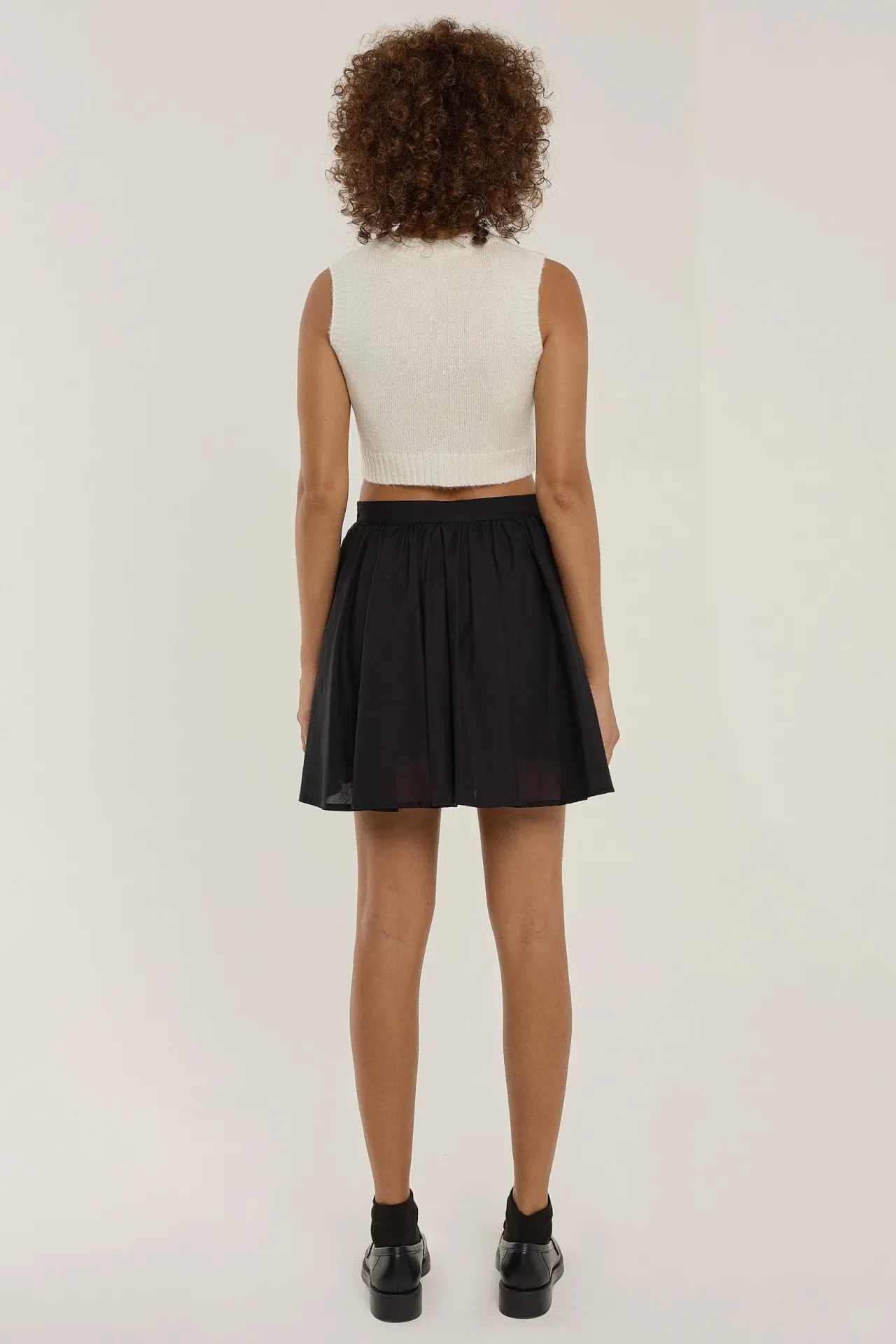 Flounced Mini Skirt