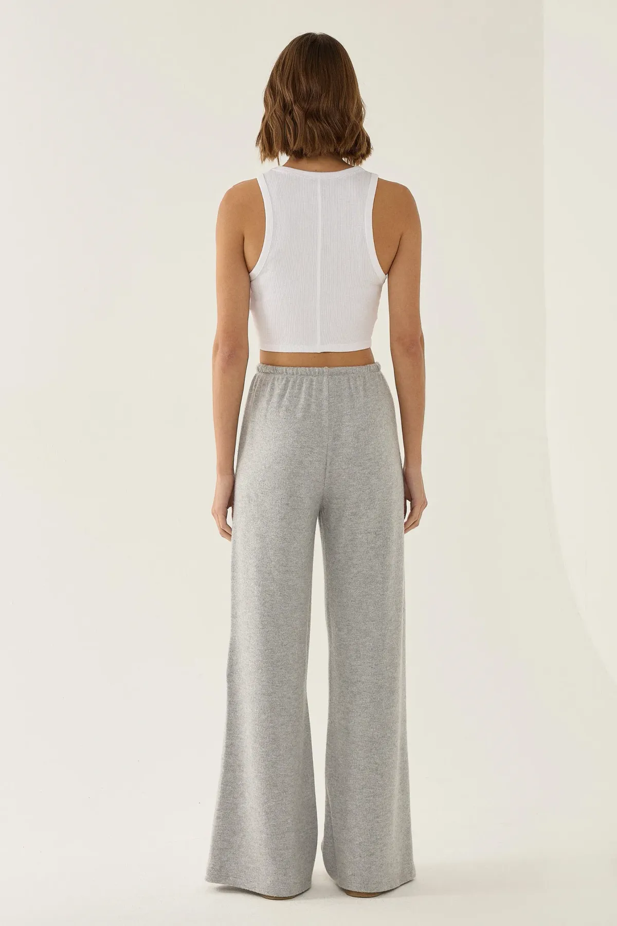 Elastic Waist Long Jersey Pants 4