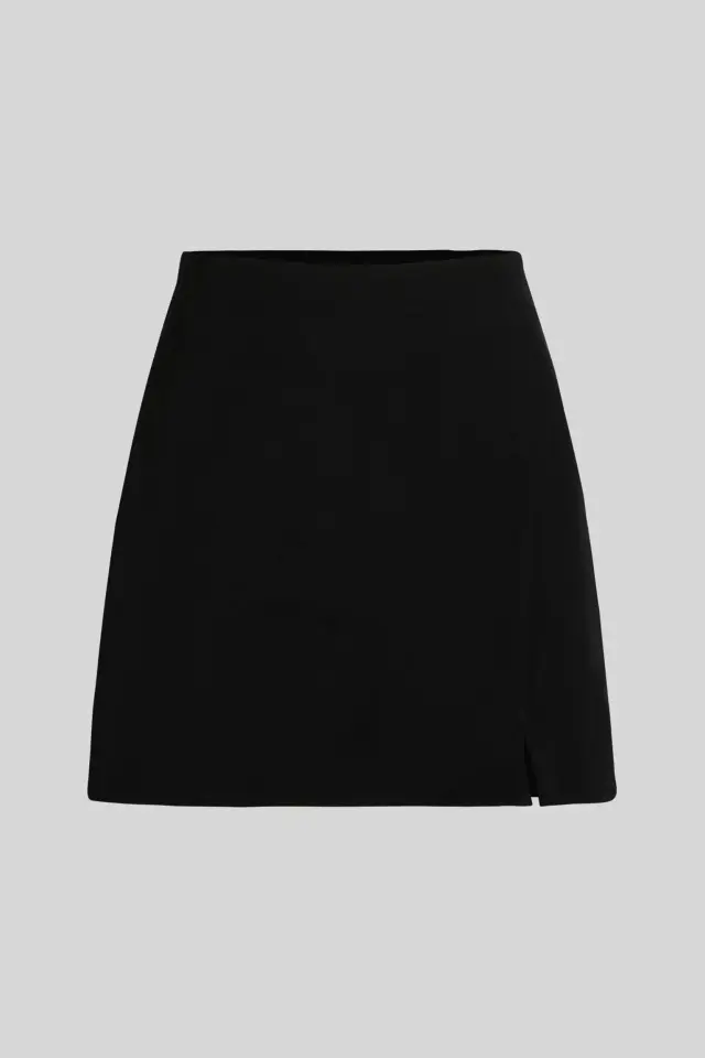 High-Waist Side-Slit Skirt